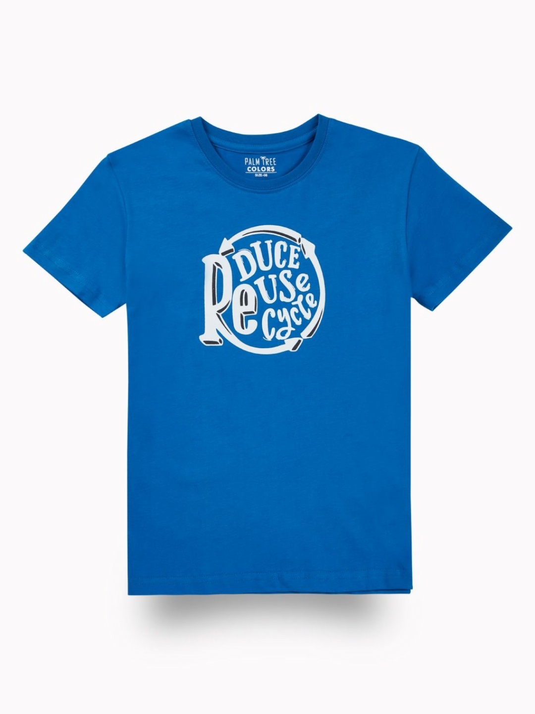 

Palm Tree Boys Typography Printed Pockets T-shirt, Blue