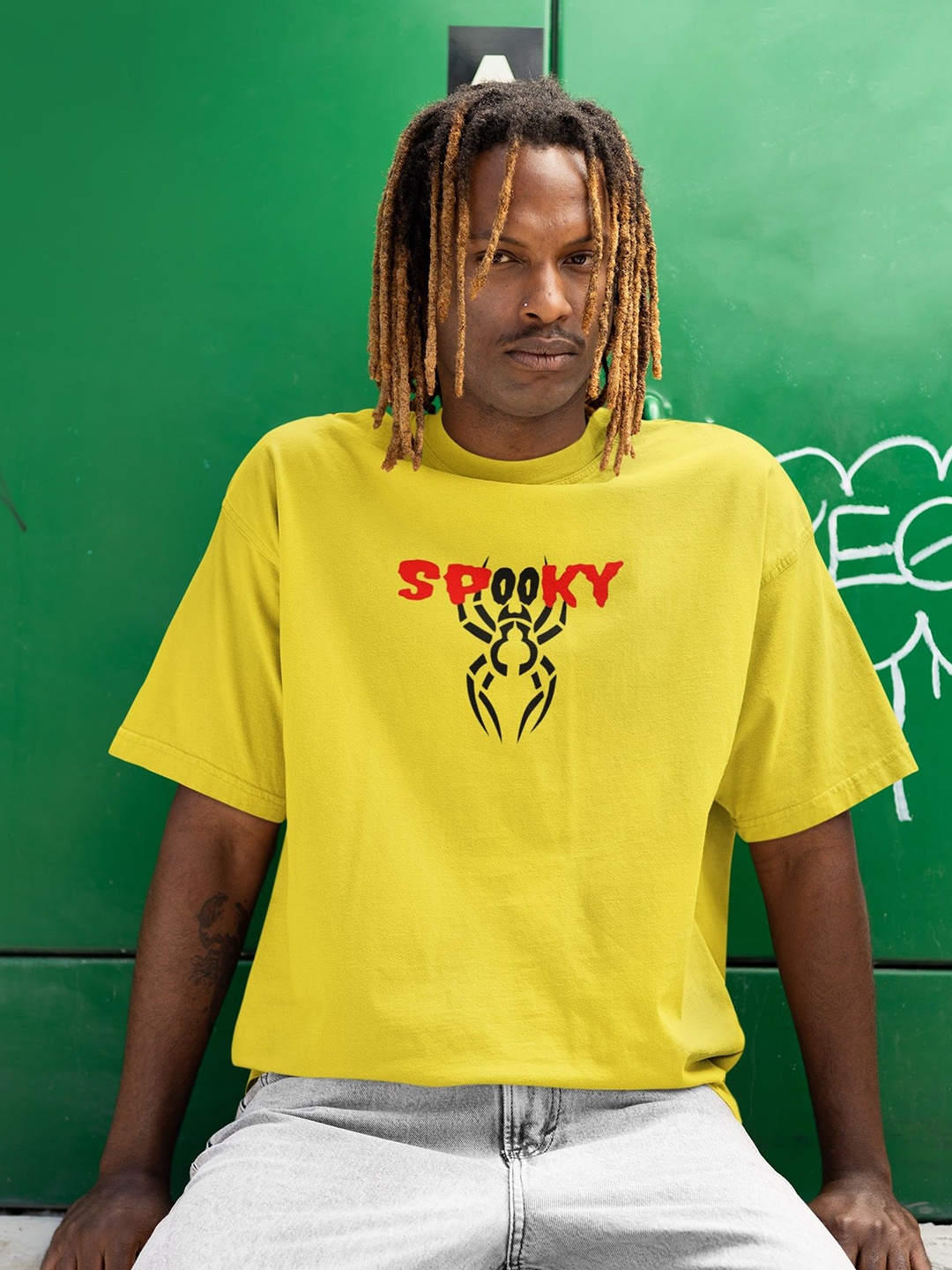 

Edyssa Men Printed T-shirt, Yellow