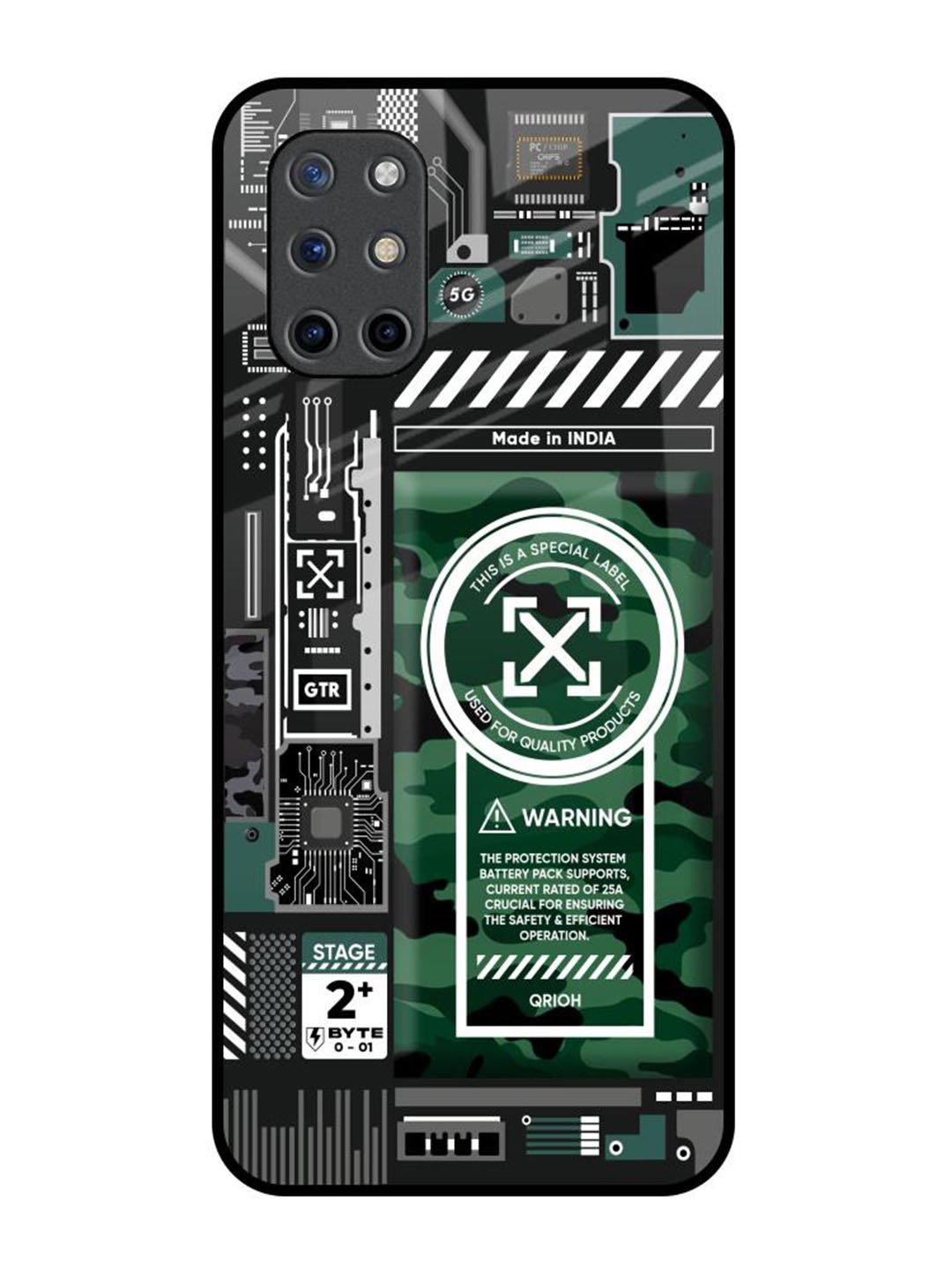 

QRIOH Typography Printed OnePlus 8T Back Case Mobile Accessories, Black