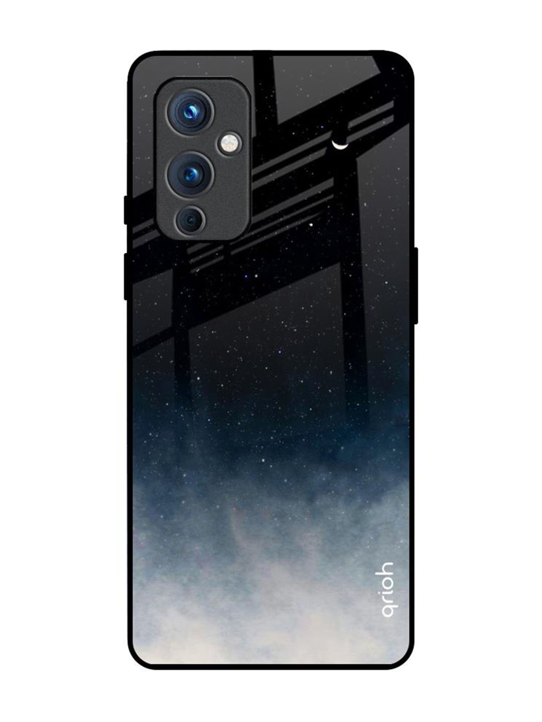 

QRIOH Quirky Printed OnePlus 9 Back Case Mobile Accessories, Black