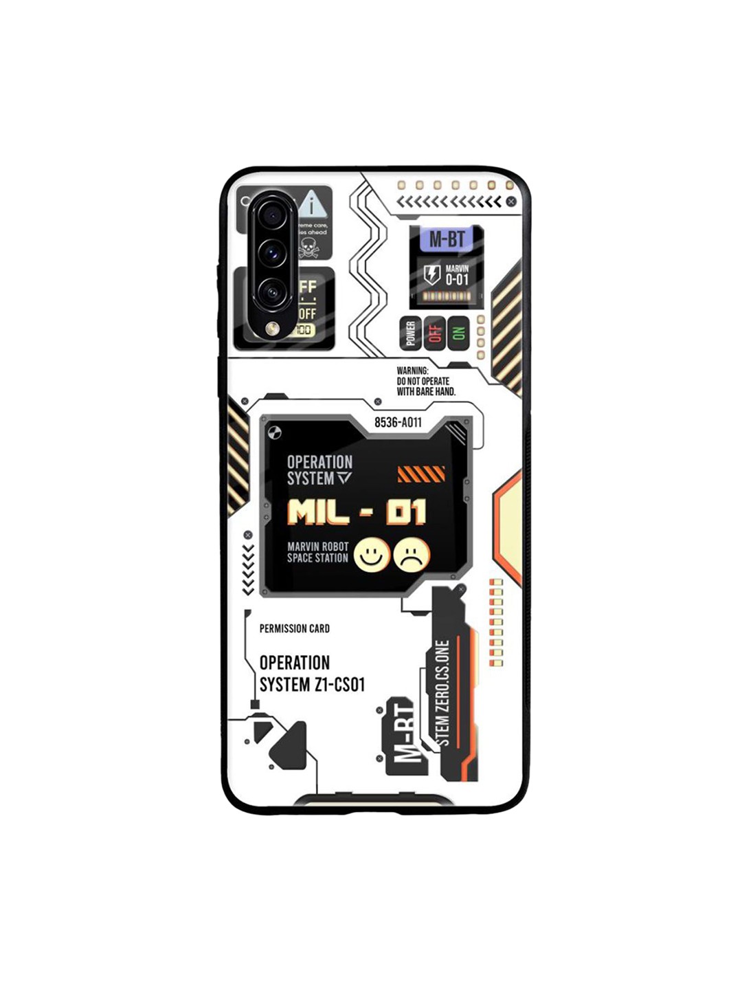 

QRIOH Typography Printed Samsung Galaxy A70S Back Case Mobile Accessories, White
