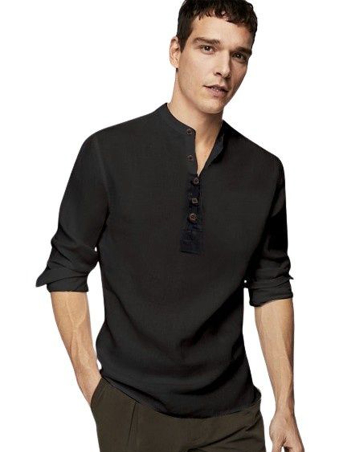 

ISUEL FAB Men Opaque Printed Casual Shirt, Black