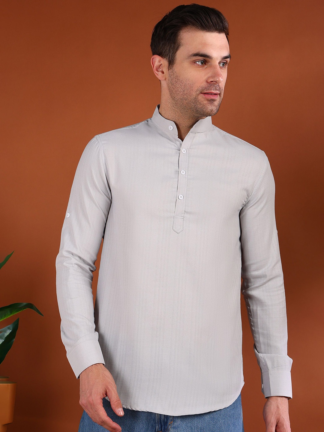 

Metronaut Men Opaque Casual Shirt, Grey