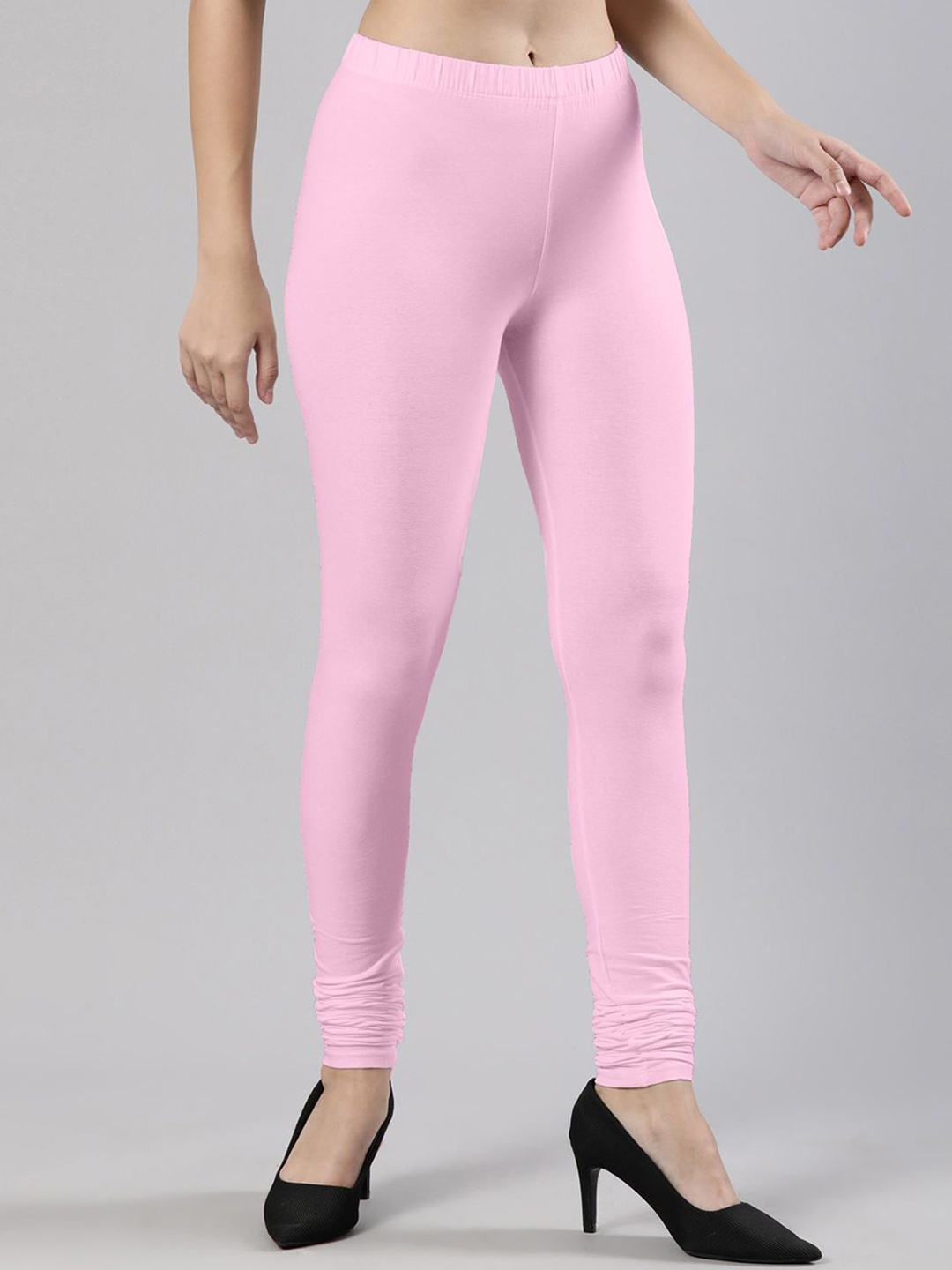 

Femmora Churidar Length Leggings, Pink