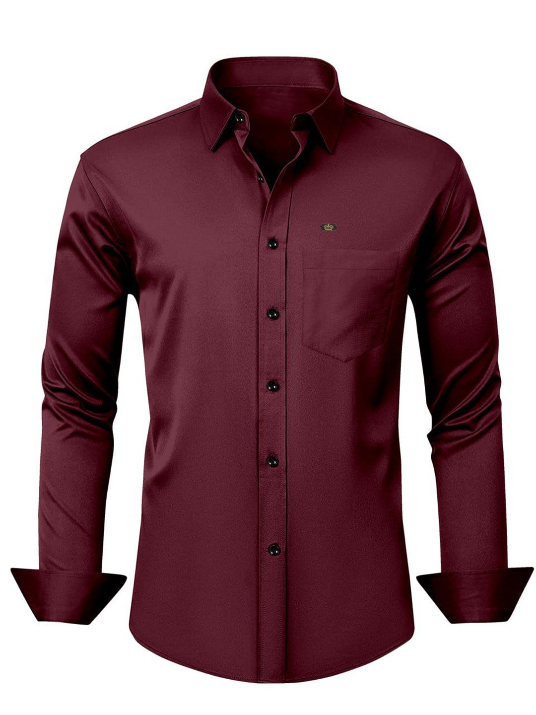 

ISUEL FAB Men Opaque Printed Casual Shirt, Maroon
