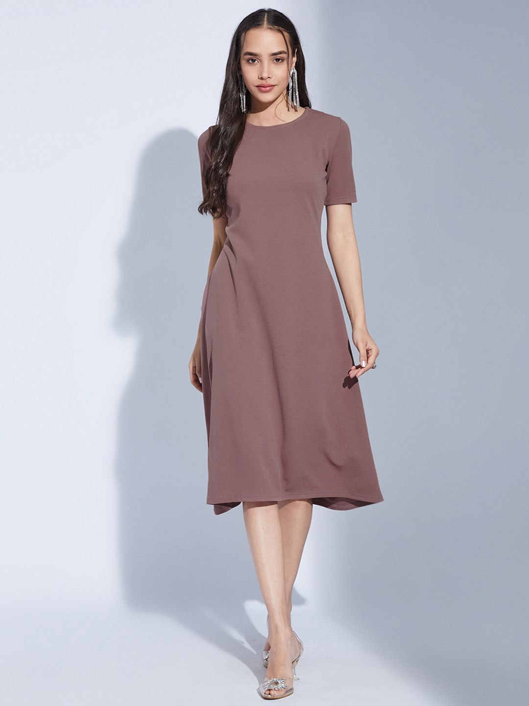 

Selvia Dyed A-Line Midi Dress, Mauve