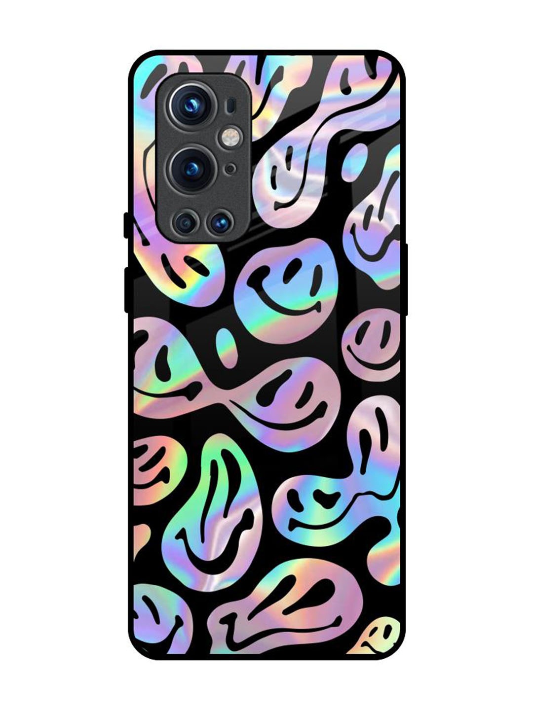 

QRIOH Quirky Printed OnePlus 9 pro Back Case Mobile Accessories, Black