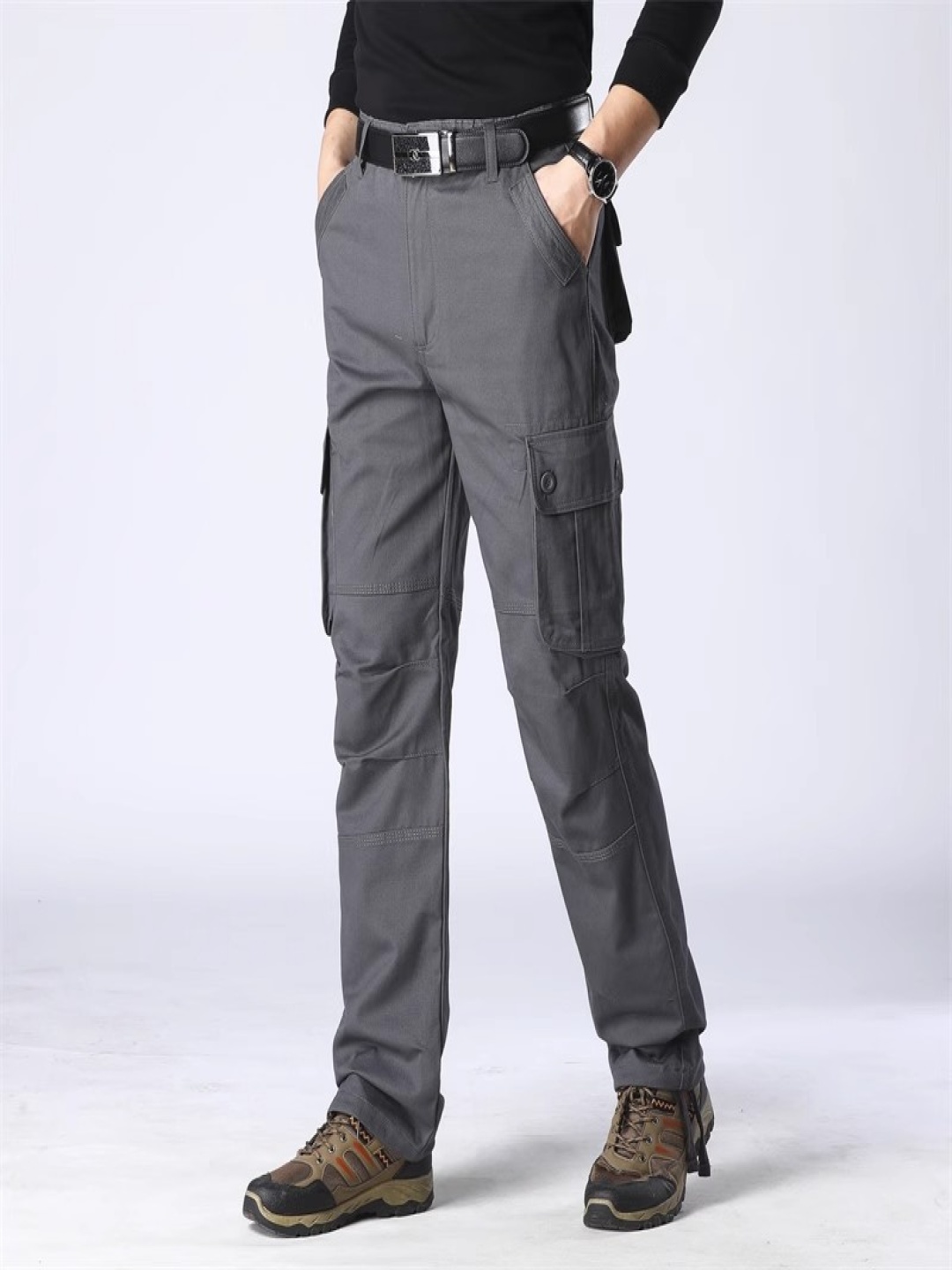 

StyleCast Men Cargos Trousers, Grey