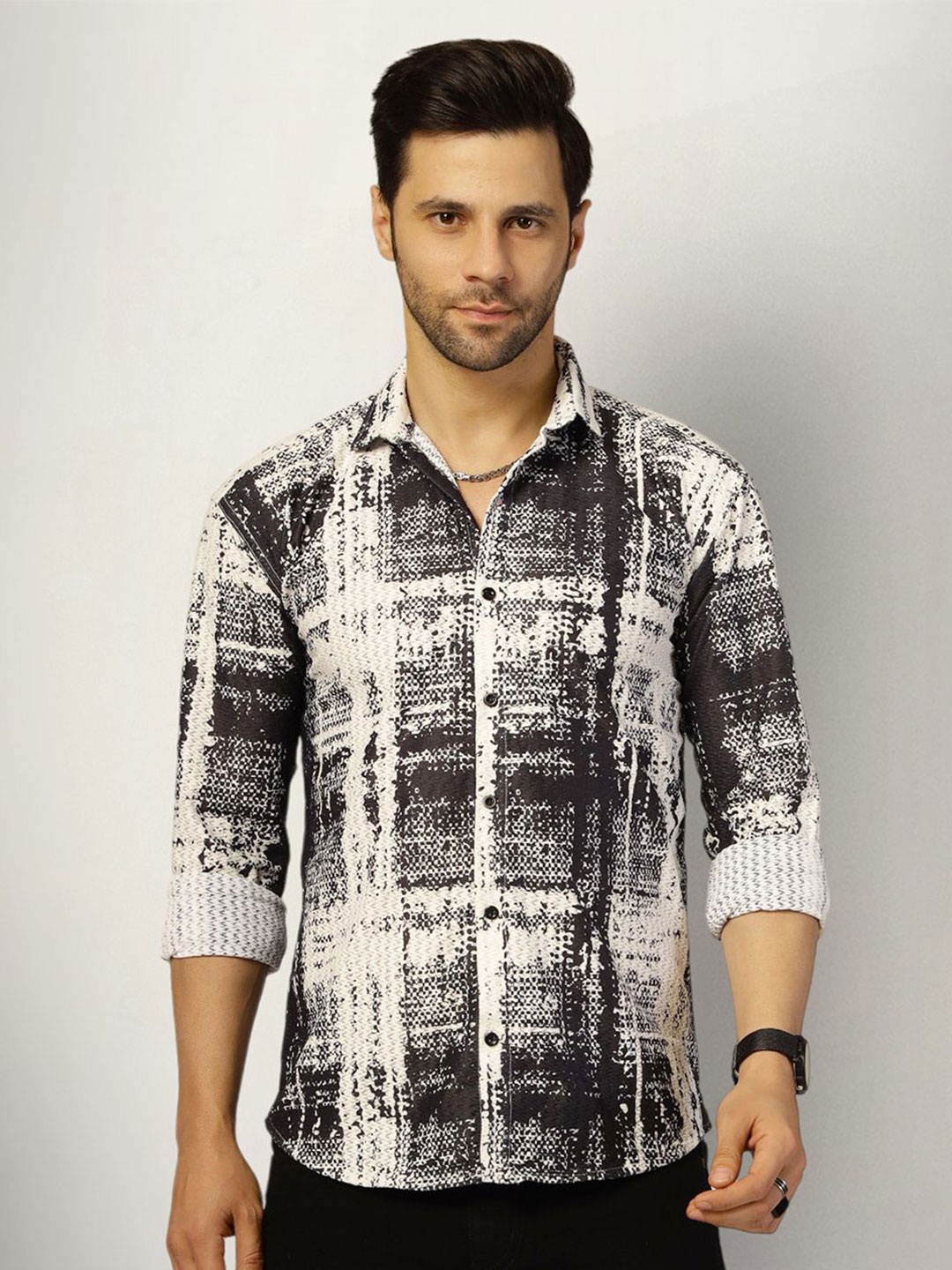 

SZN Men Original Opaque Printed Casual Shirt, Multi