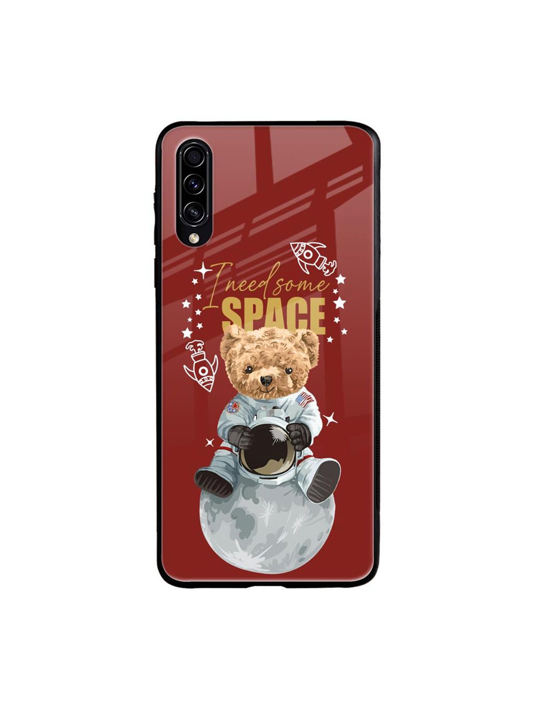 

QRIOH Typography Printed Samsung Galaxy A70S Back Case Mobile Accessories, Maroon