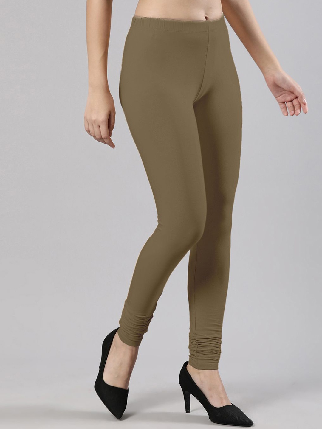 

Femmora Churidar Length Leggings, Brown