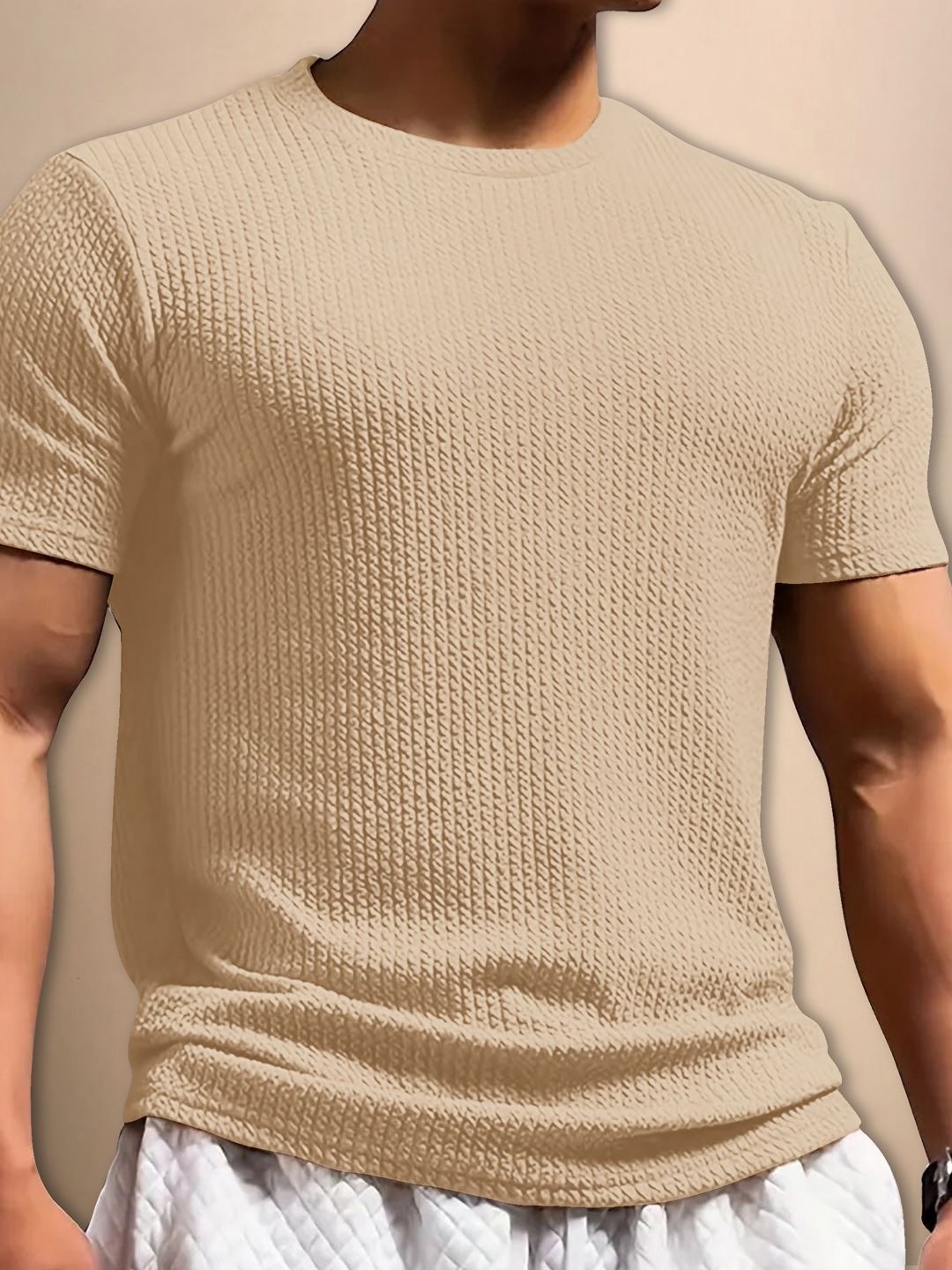

Moda Rapido Men T-shirt, Beige