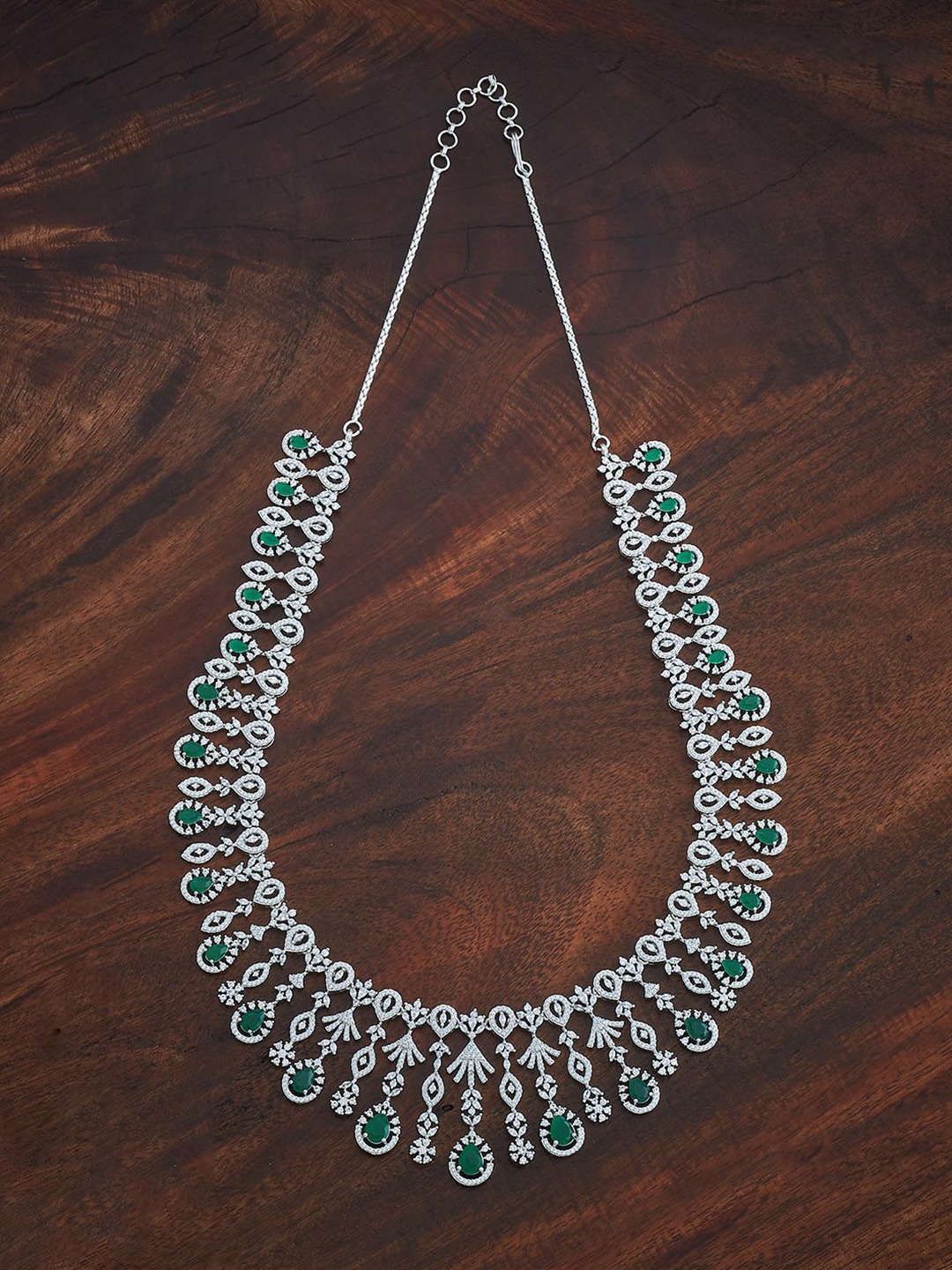 

Kushal's Fashion Jewellery Copper Rhodium-Plated Necklace, Silver