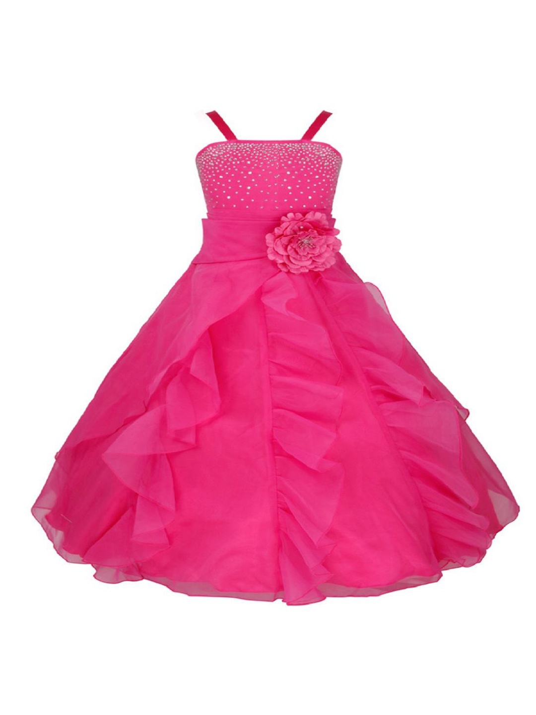 

Wow Princess Net A-Line Maxi Dress, Pink