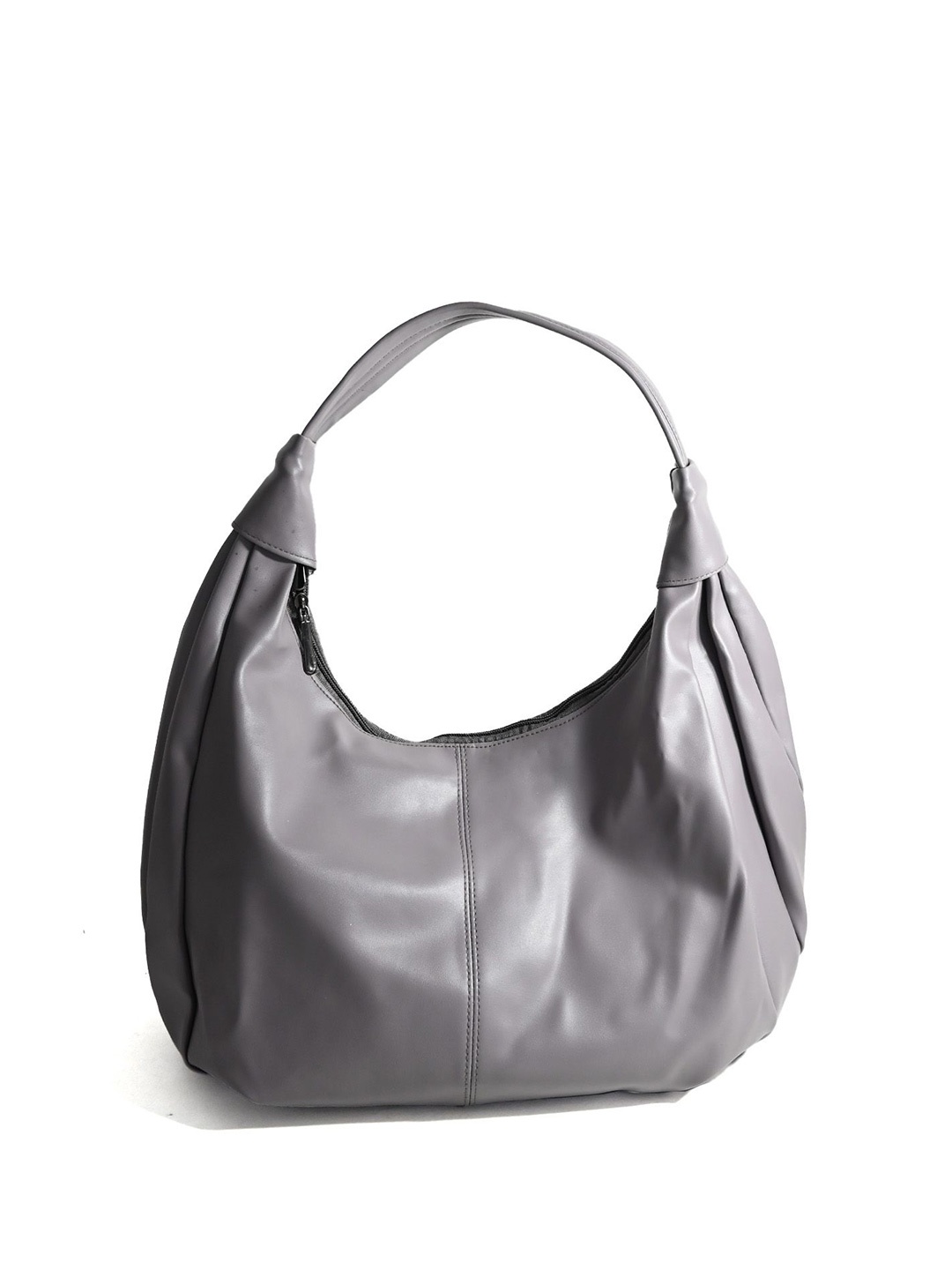 

ODETTE PU Structured Shoulder Bag, Grey