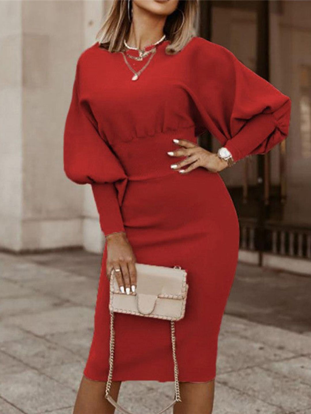 

DressBerry Sheath Dress, Red