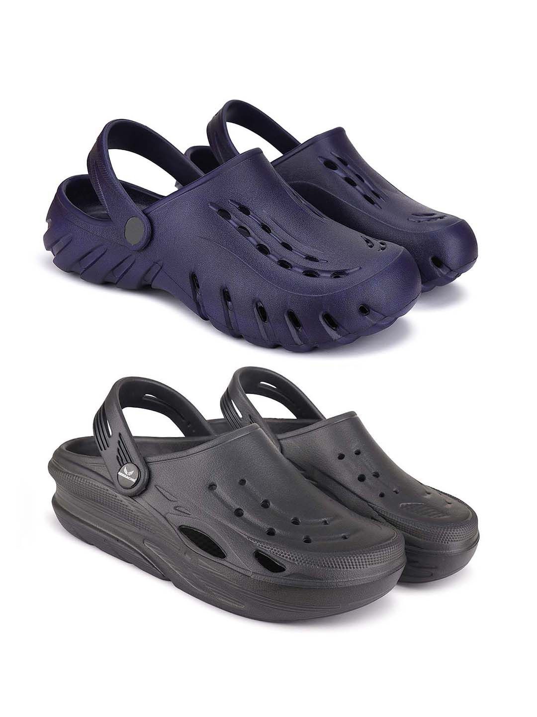 

BERSACHE Men Clogs, Navy blue