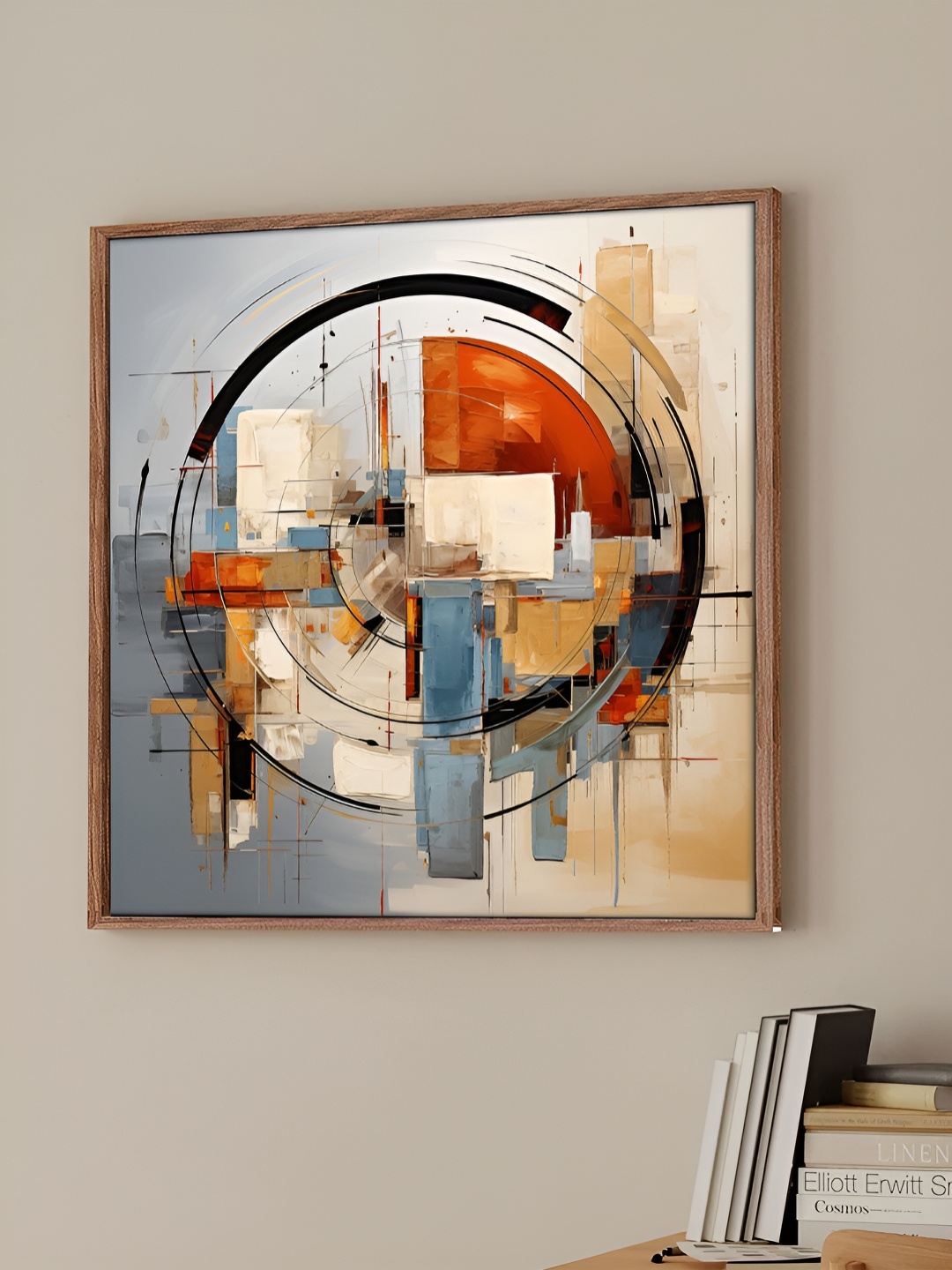 

Myntra Elegant Homes Grey & Brown 1 Piece Canvas Abstract Wall Paintings