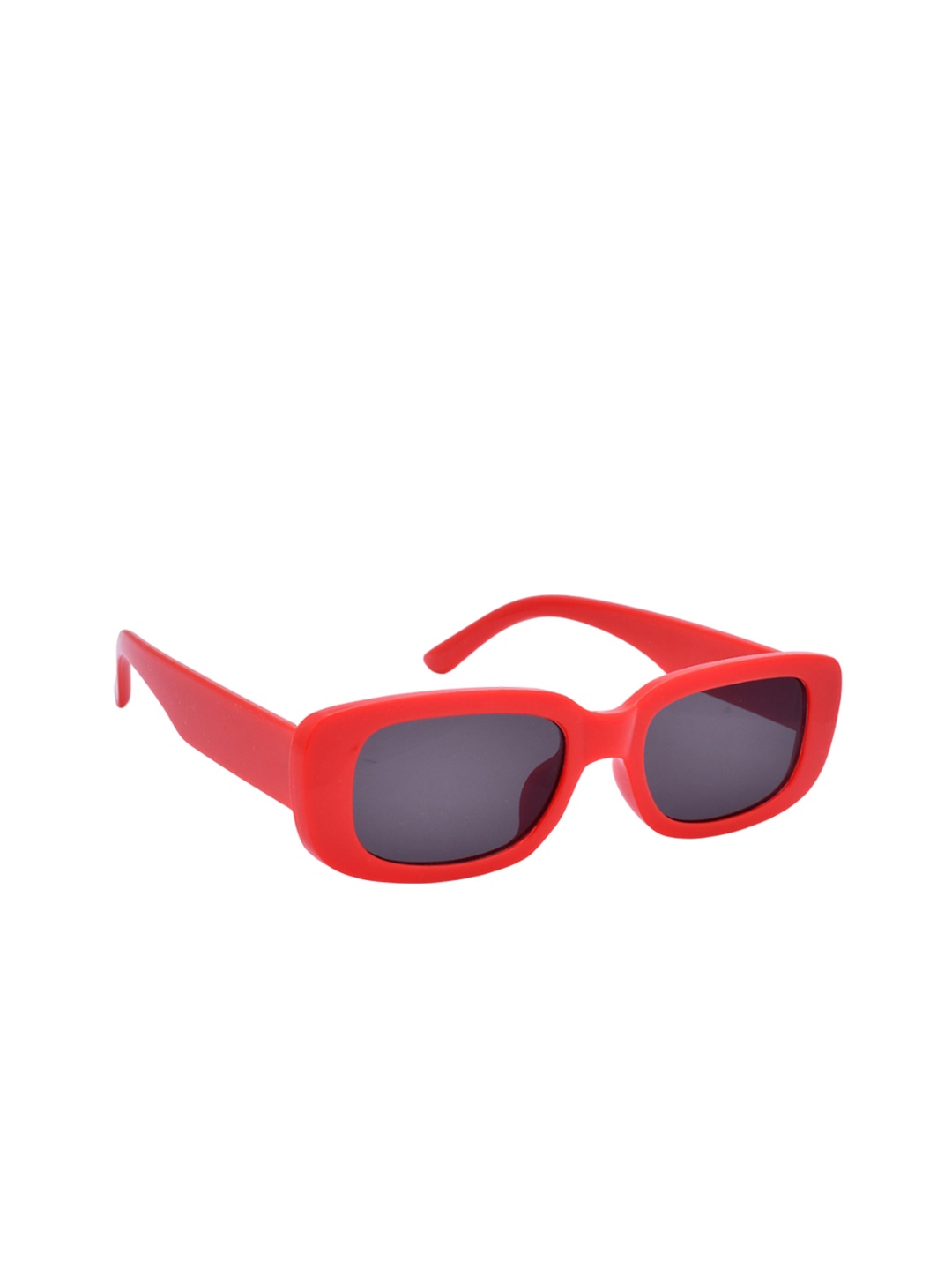 

SHOP FRENZY Unisex Kids Rectangle Sunglasses with UV Protected Lens, Black