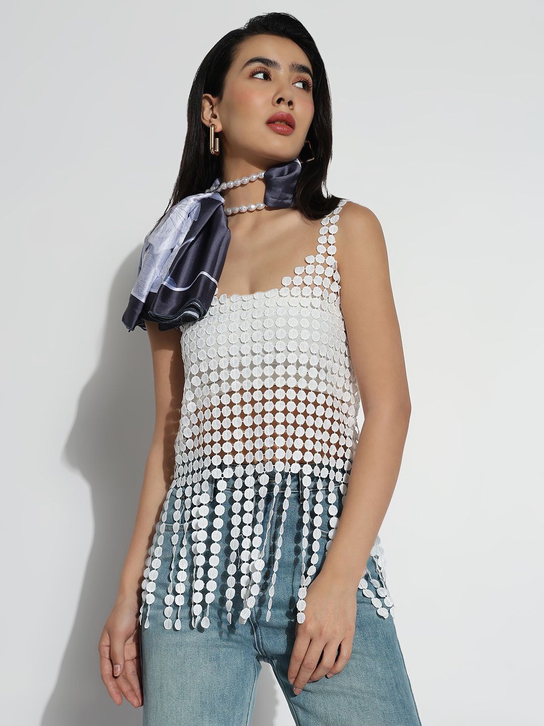 

SHOWOFF Top, White
