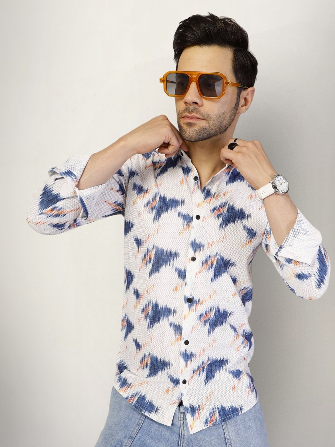 

SZN Men Original Opaque Printed Casual Shirt, Multi