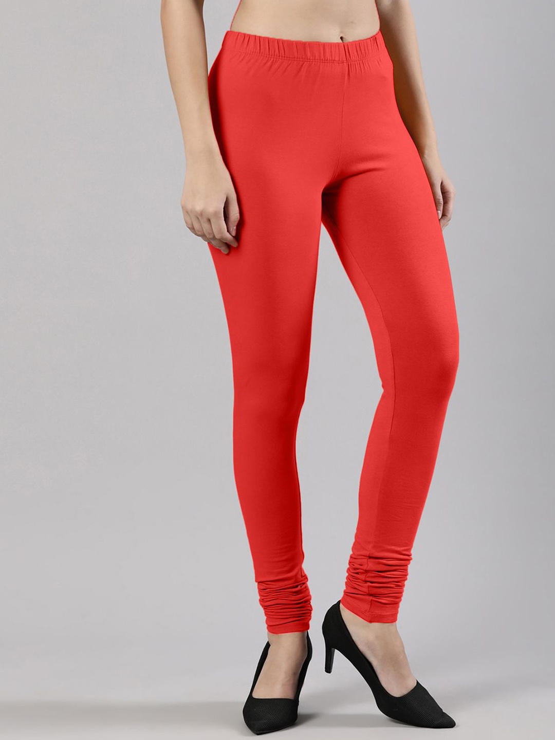 

Femmora Churidar Length Leggings, Red