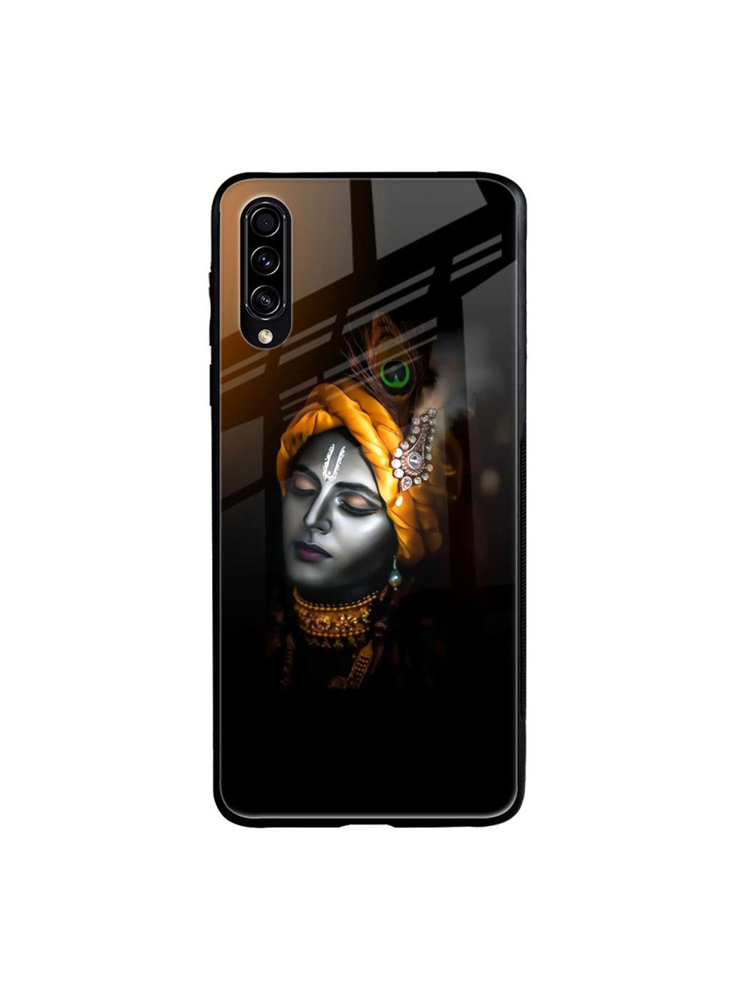 

QRIOH Quirky Printed Samsung Galaxy A70S Back Case Mobile Accessories, Black