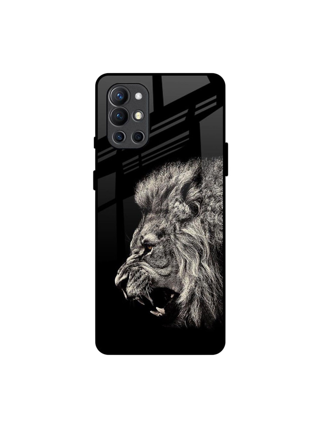 

QRIOH Quirky Printed OnePlus 9R Back Case Mobile Accessories, Black