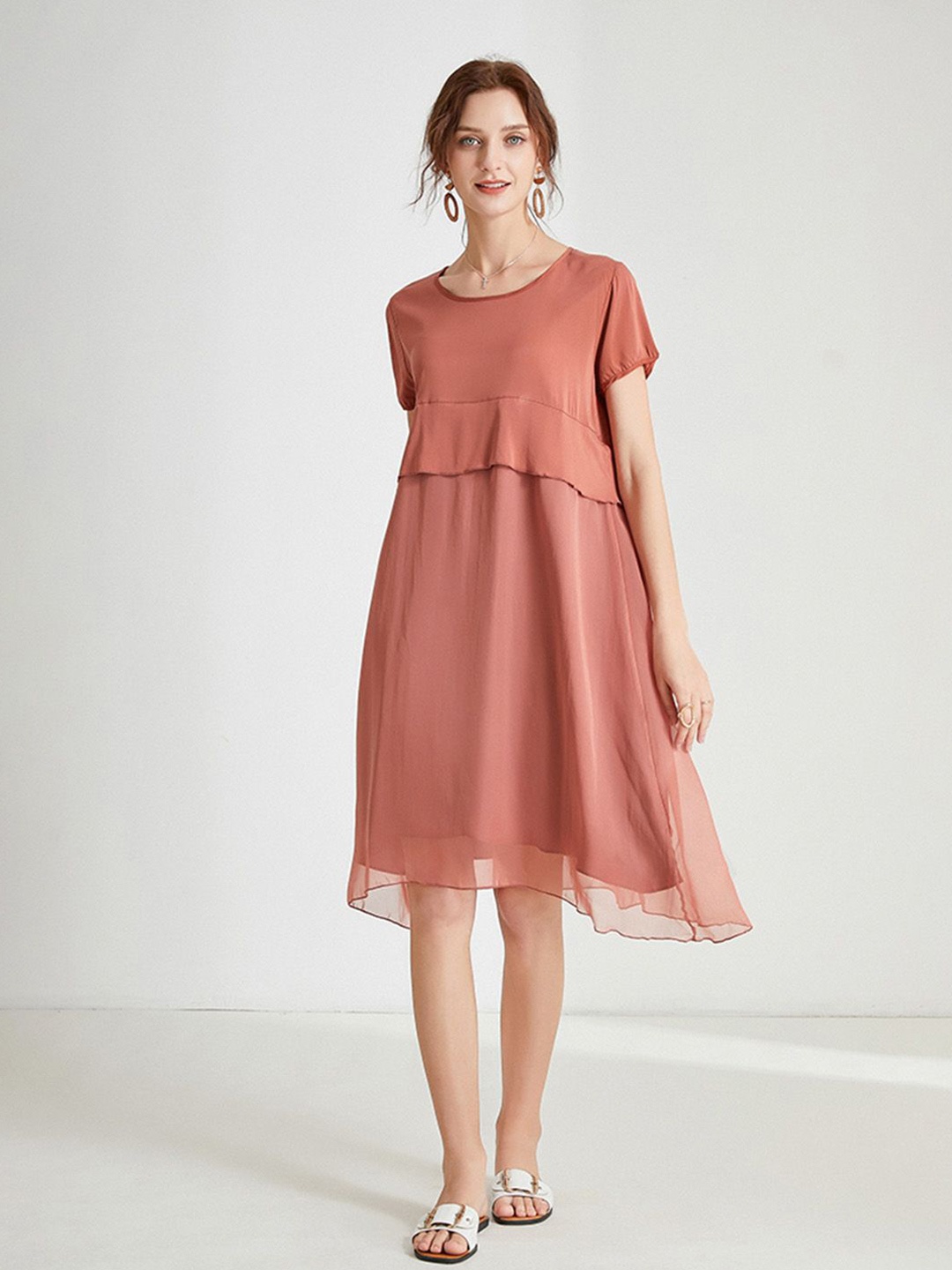 

JC Collection A-Line Dress, Pink