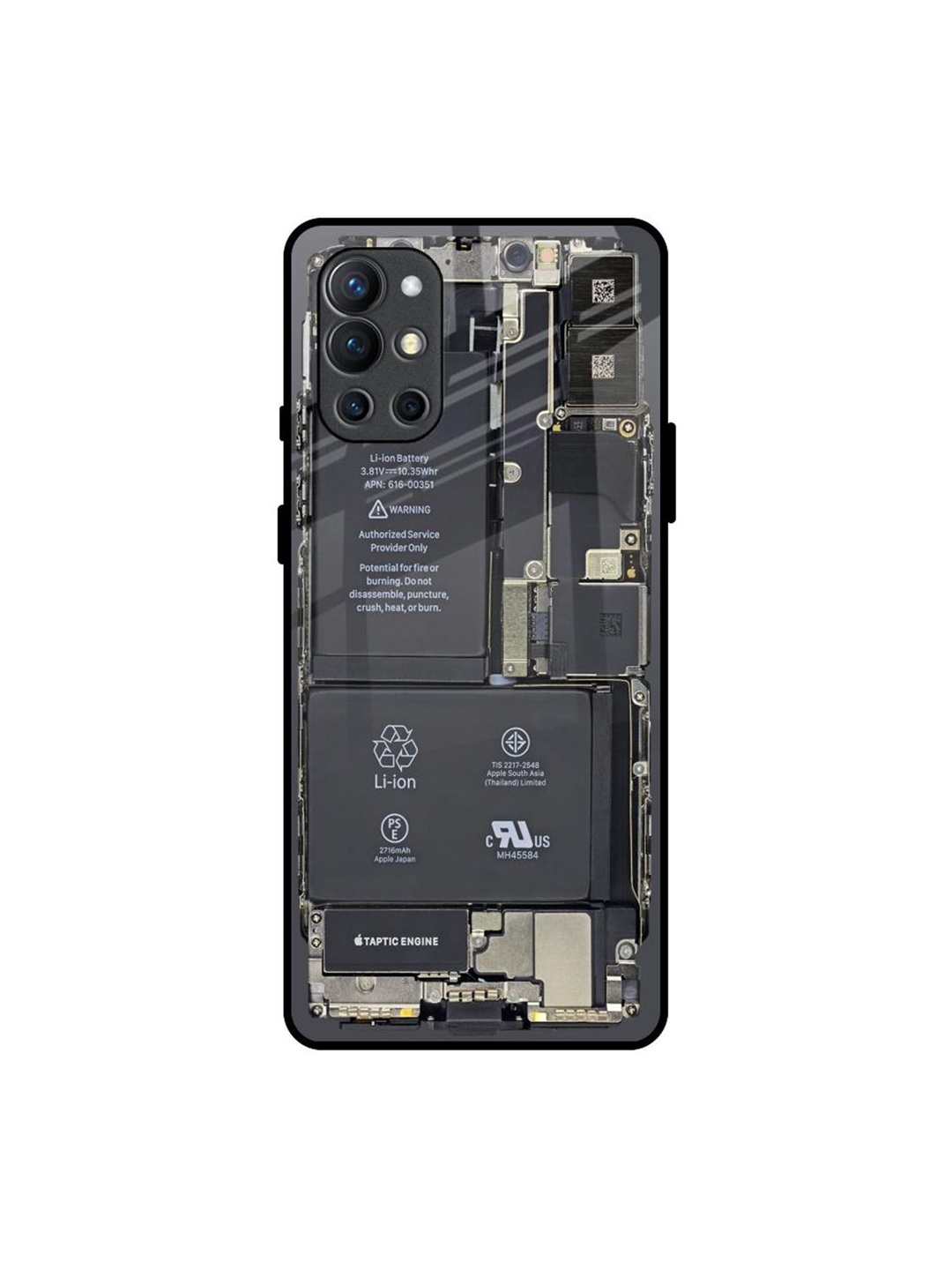 

QRIOH Quirky Printed OnePlus 9R Back Case Mobile Accessories, Grey