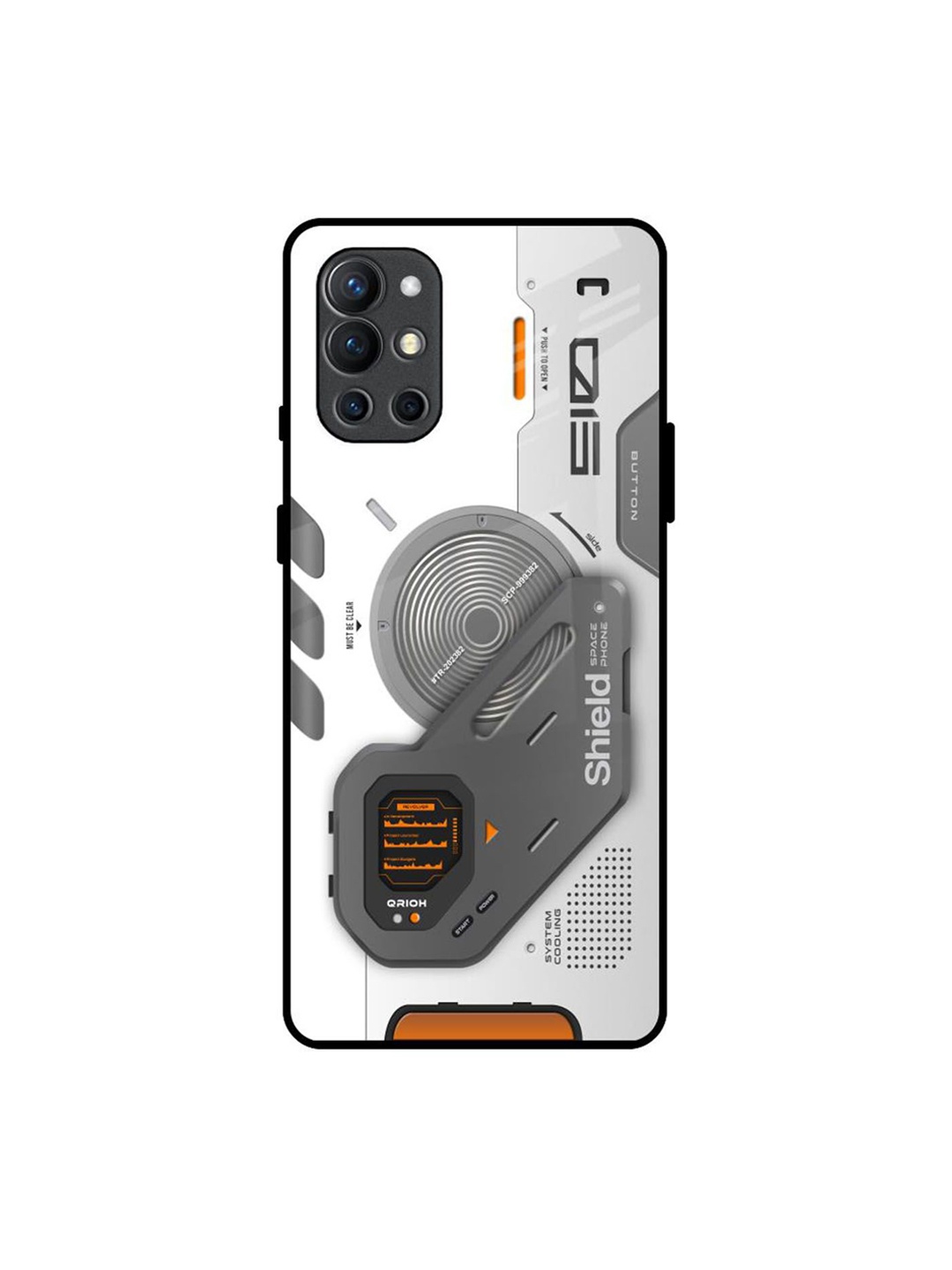 

QRIOH Typography Printed OnePlus 9R Back Case Mobile Accessories, White