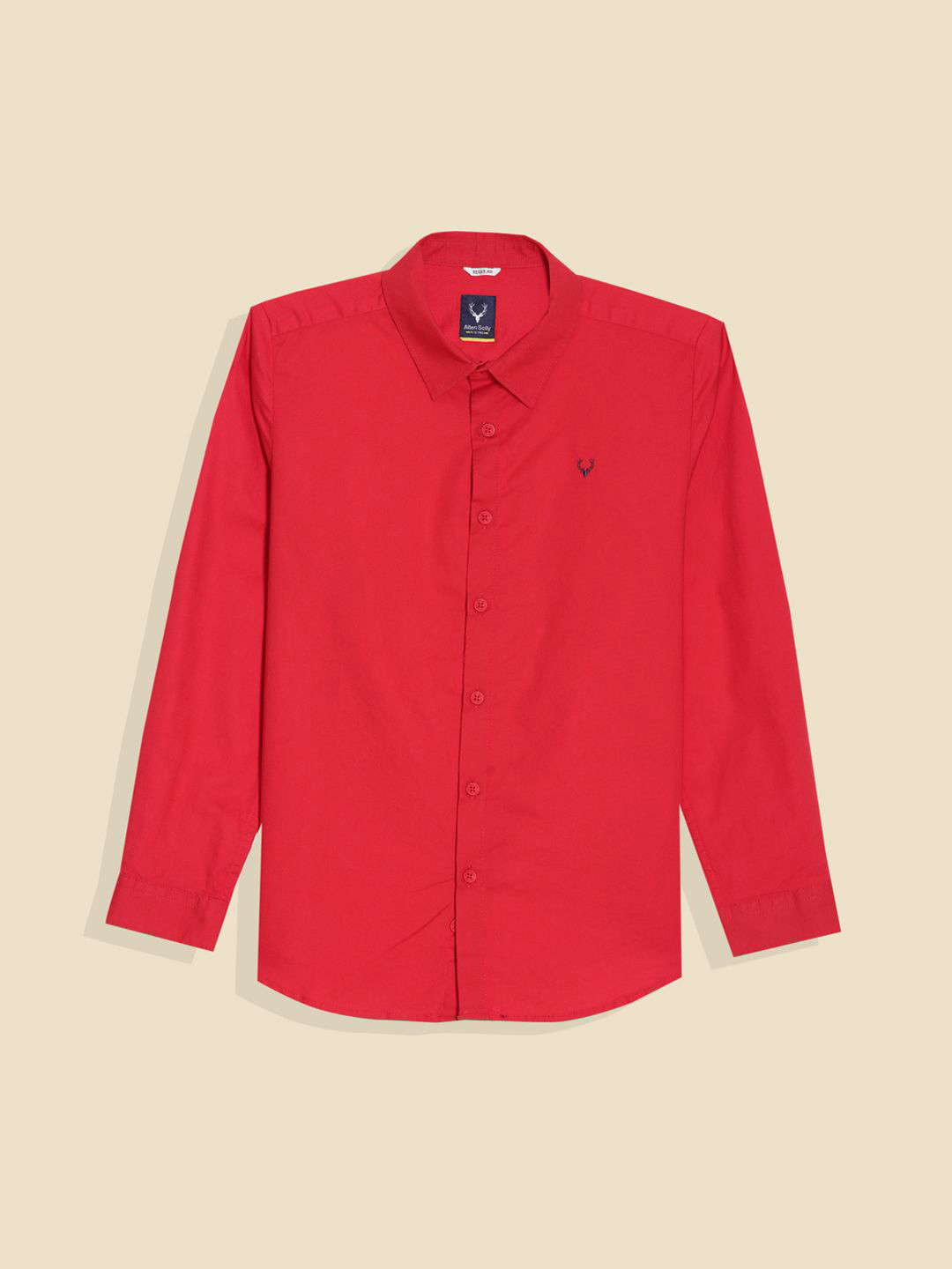 

Allen Solly Junior Boys Opaque Casual Shirt, Red