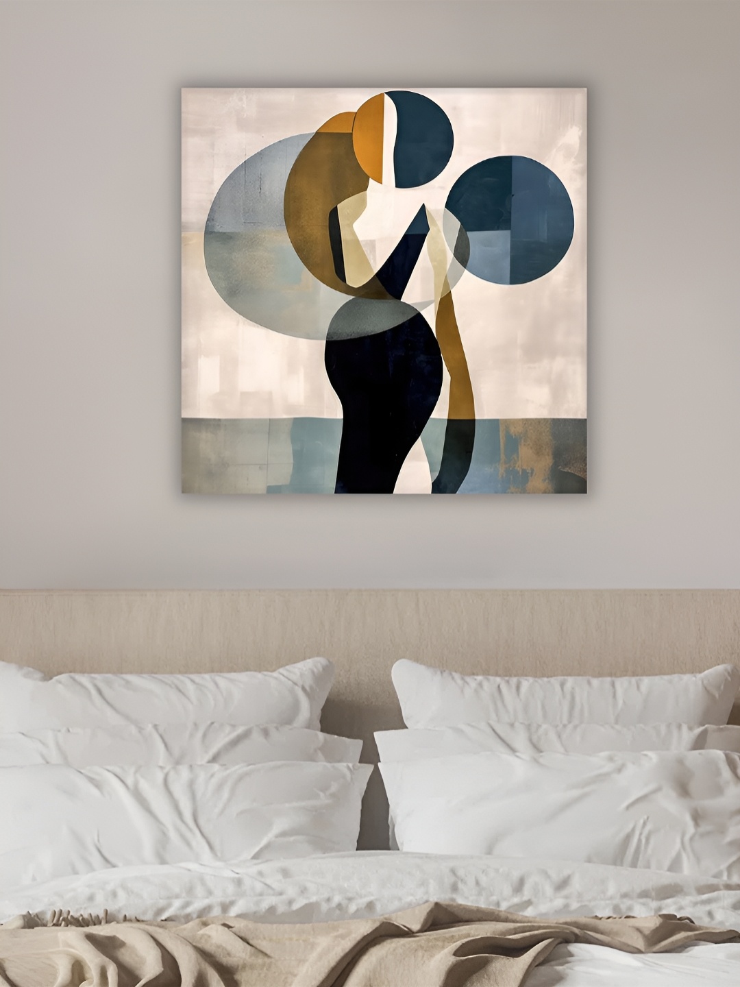 

Myntra Elegant Homes Grey & Blue 1 Piece Canvas Abstract Wall Paintings