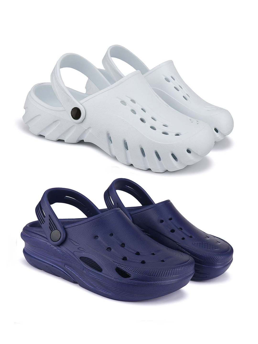 

BERSACHE Men Clogs, Navy blue