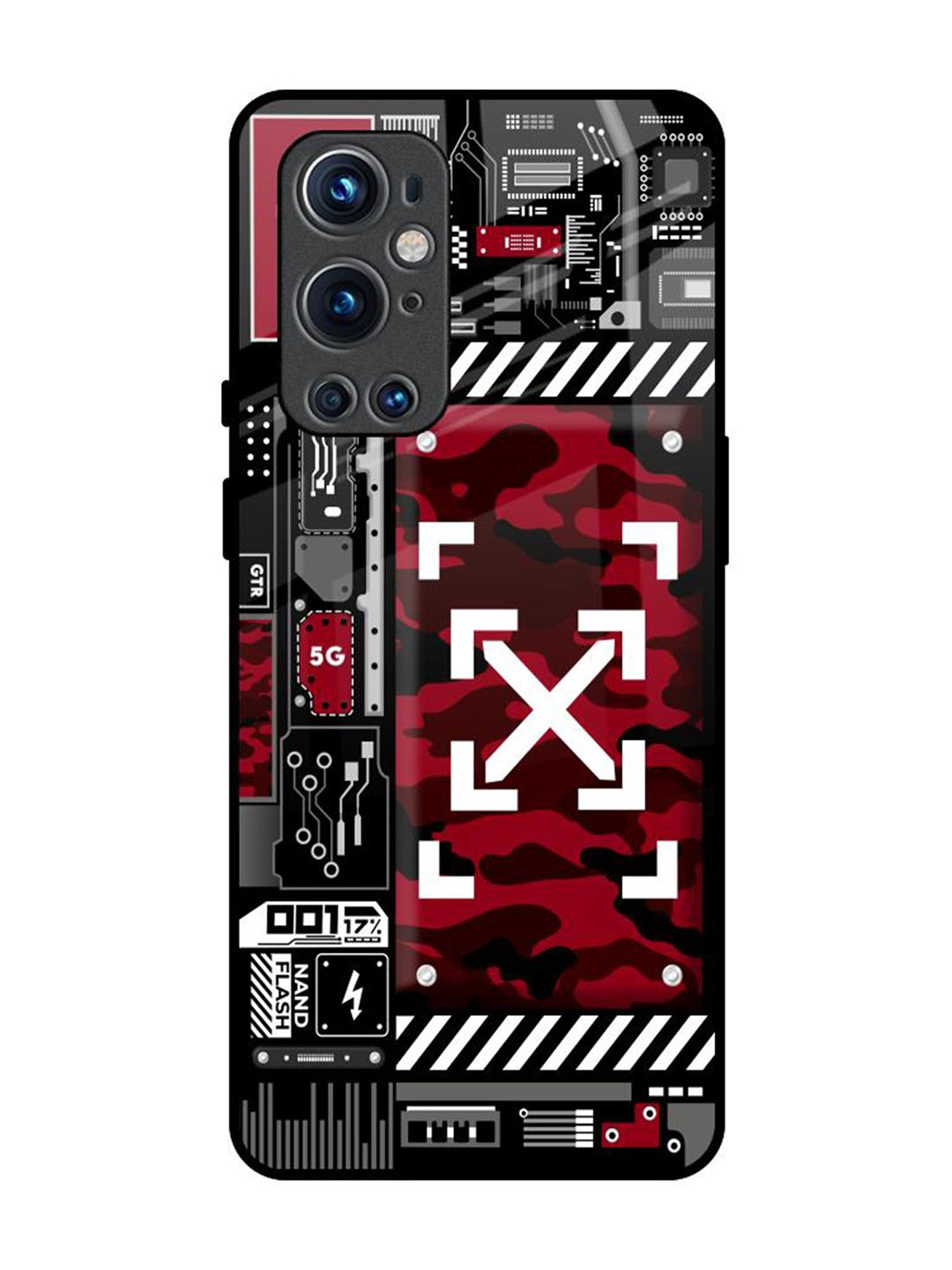 

QRIOH Typography Printed OnePlus 9 pro Back Case Mobile Accessories, Black