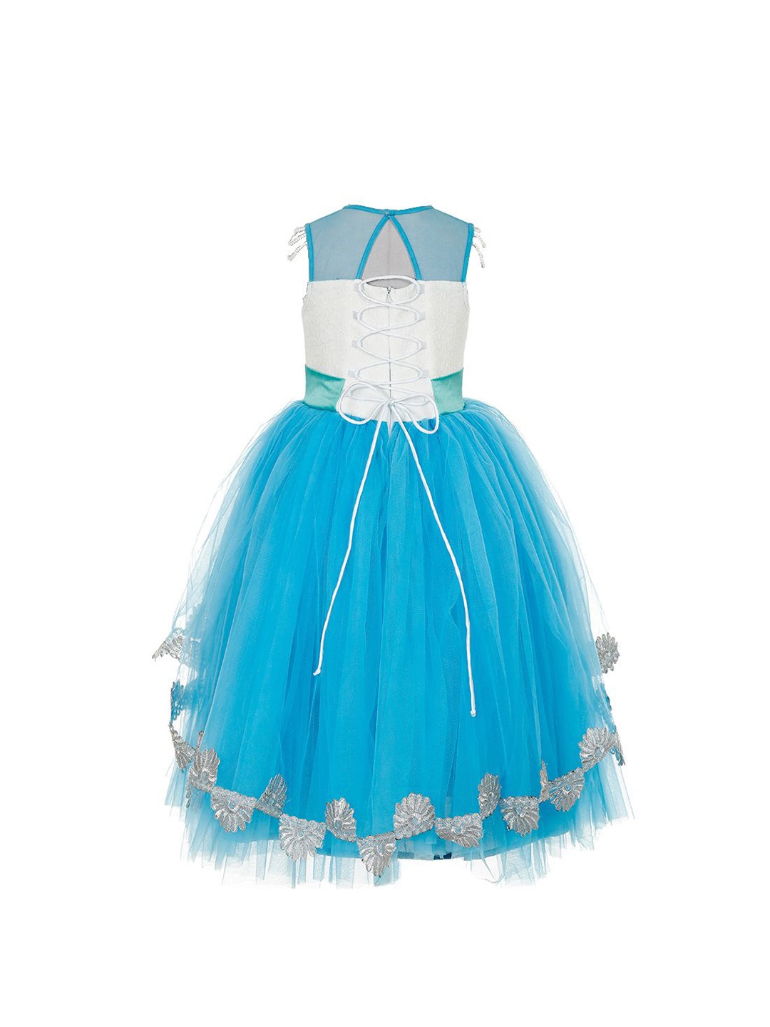 

Wow Princess Net A-Line Maxi Dress, Turquoise blue