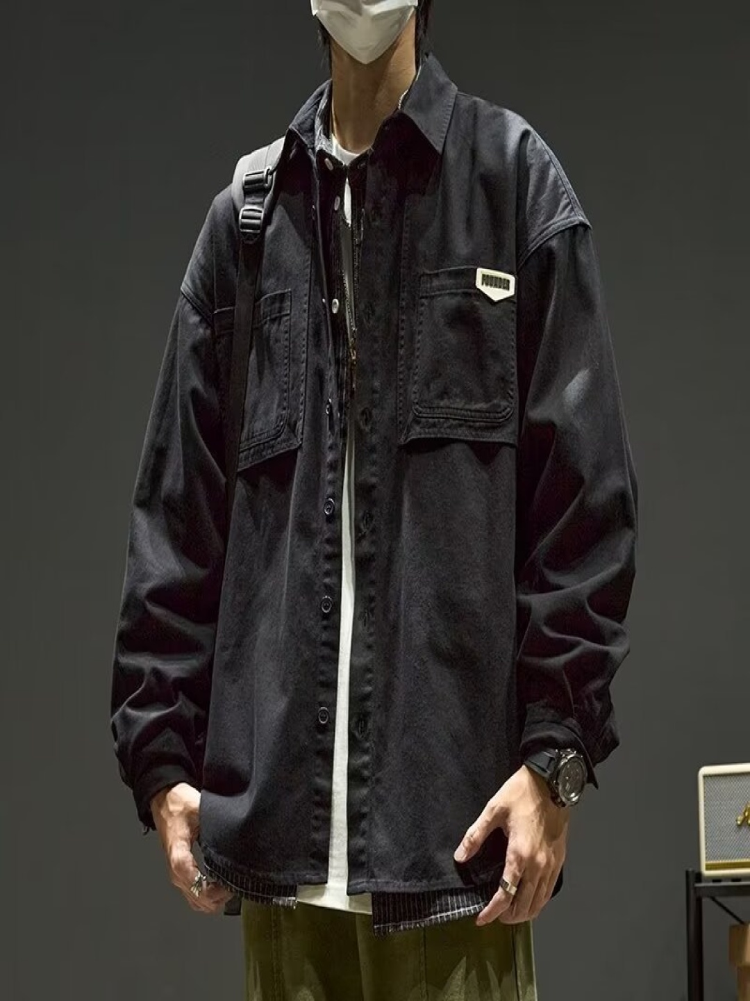 

StyleCast Men Denim Jacket, Black