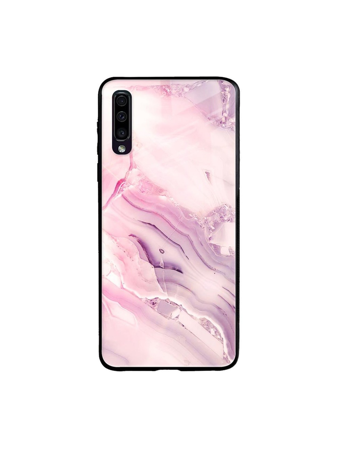 

QRIOH Abstract Printed Samsung Galaxy A70 Back Case Mobile Accessories, Pink