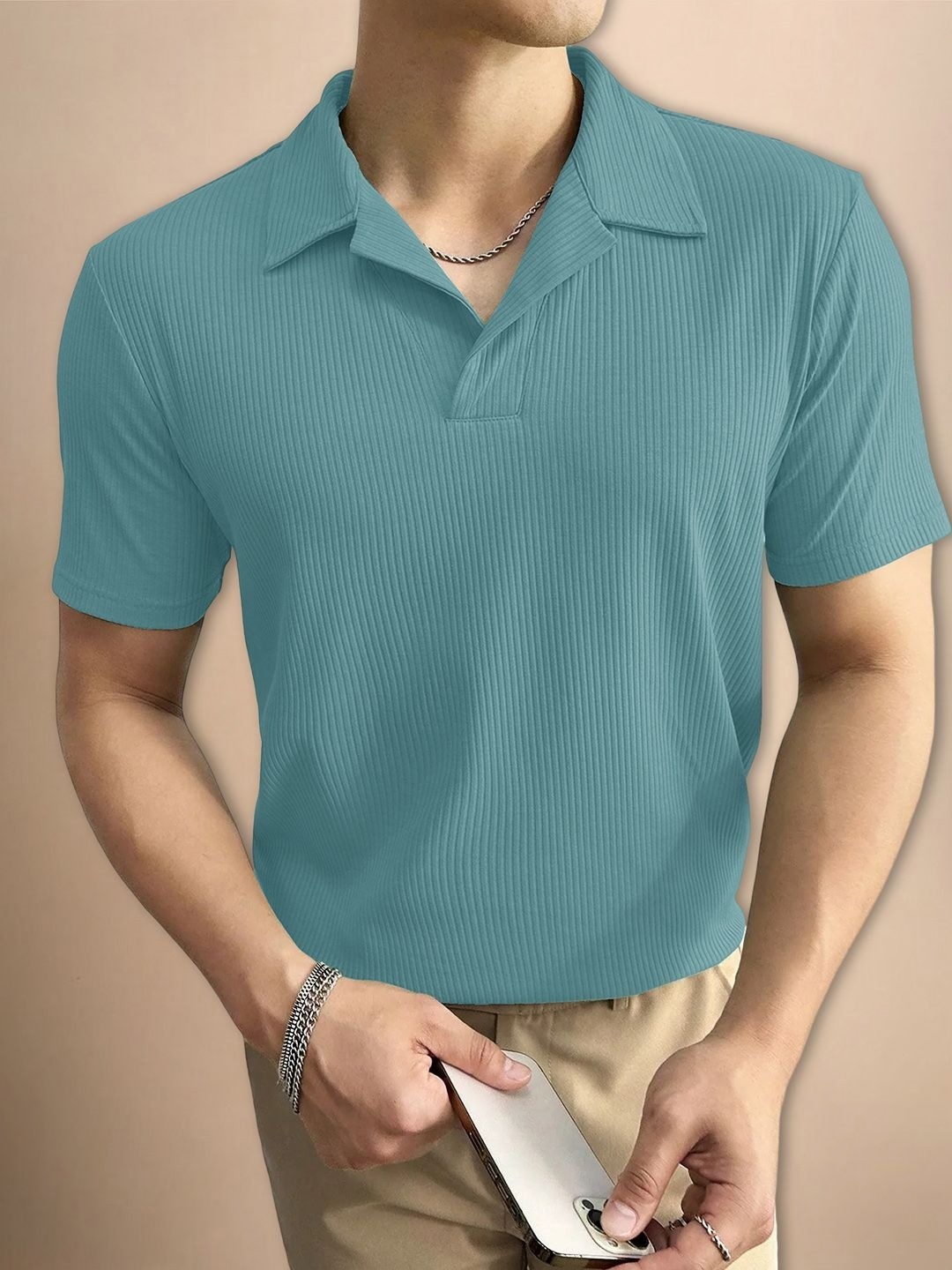 

Moda Rapido Men T-shirt, Teal