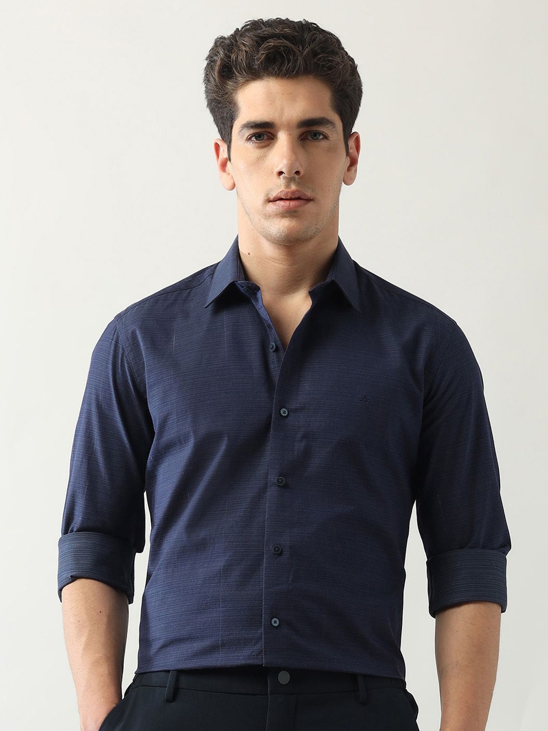 

Arrow New York Men Slim Fit Opaque Formal Shirt, Blue