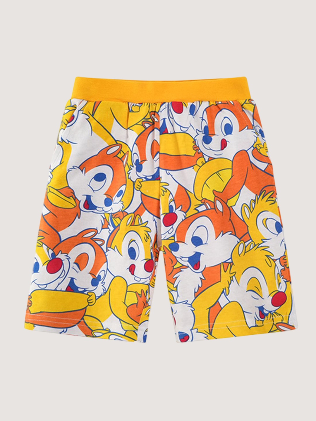 

LULU & SKY Girls Printed High-Rise Shorts, Orange