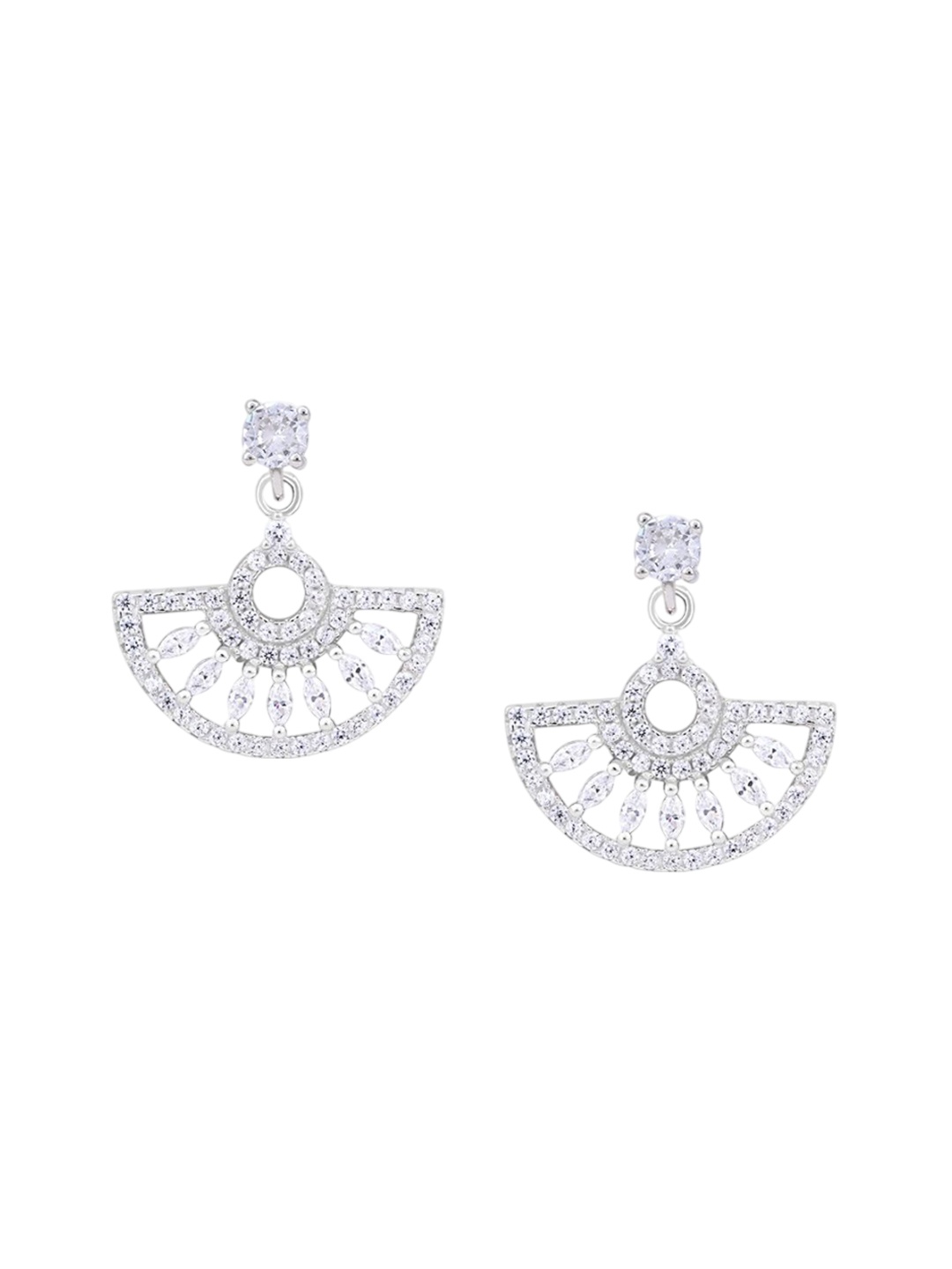 

TOUCH925 925 Pure Silver CZ Stone Studded Jewellery Set