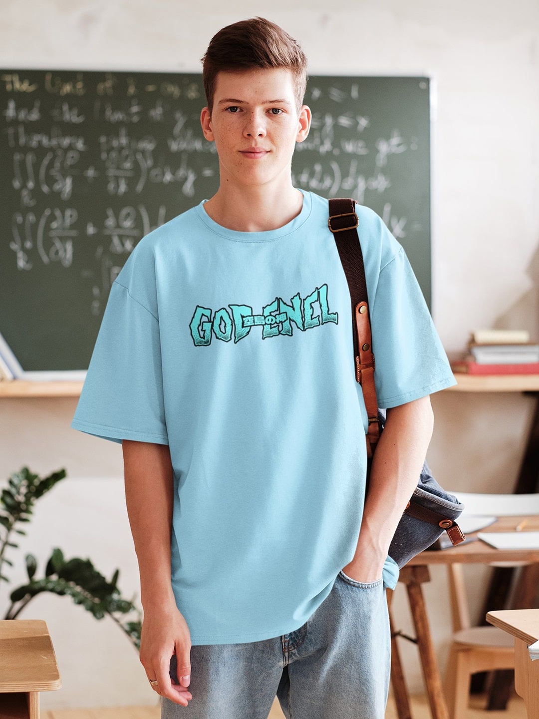 

Edyssa Men Printed T-shirt, Blue