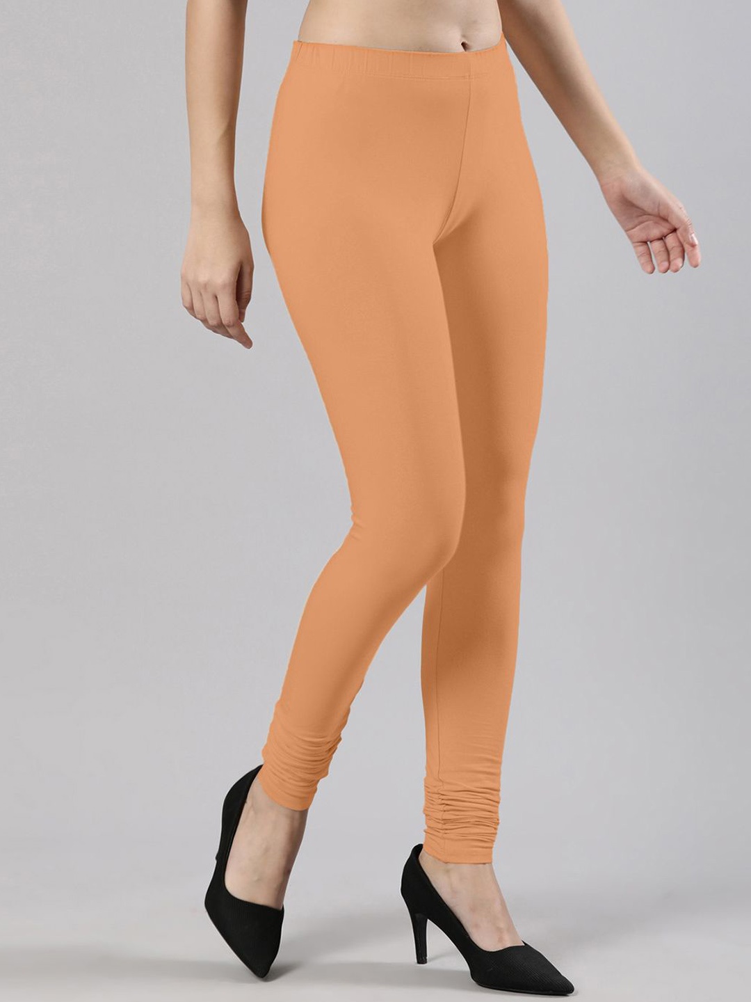 

Femmora Churidar Length Leggings, Orange