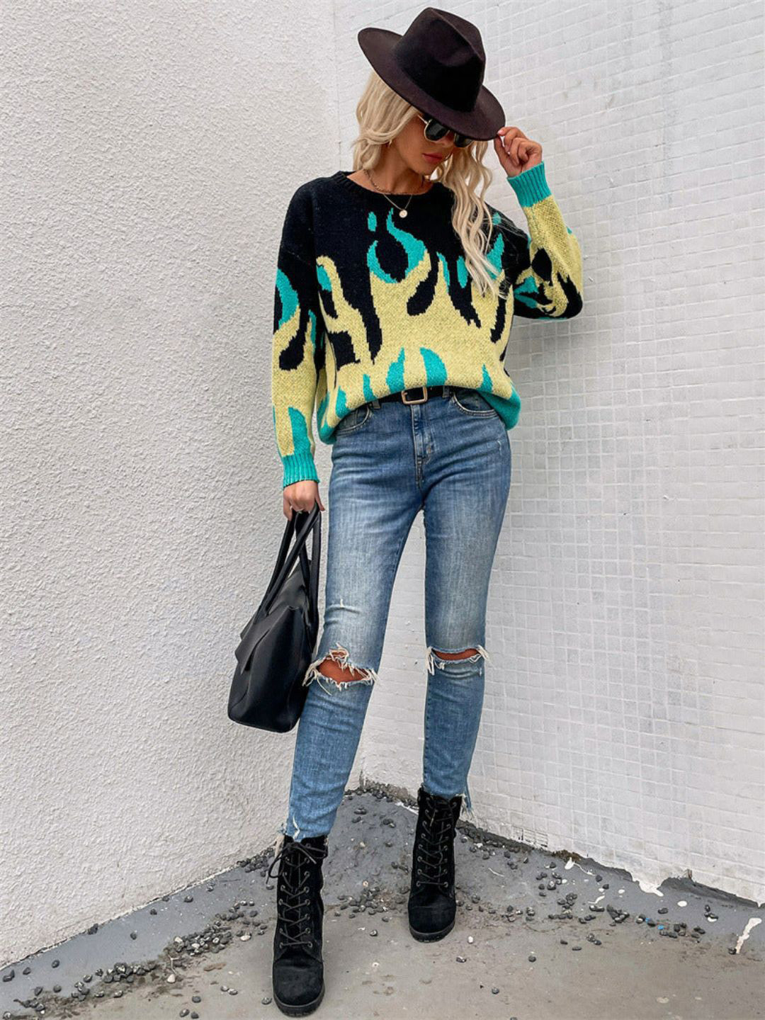 

Oh Rare Women Printed Cardigan, Green