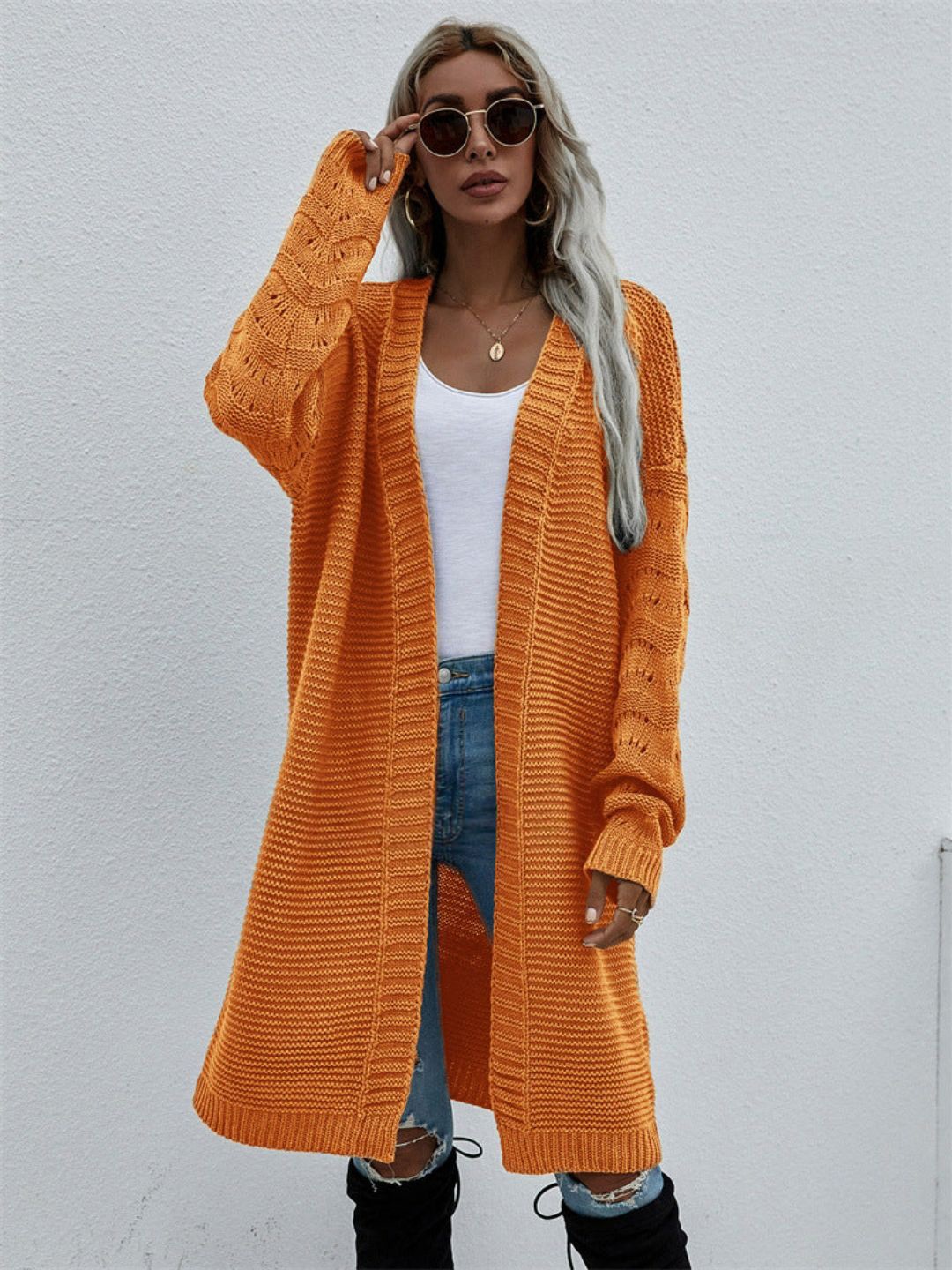 

Oh Rare Women Ribbed Cardigan, Mustard