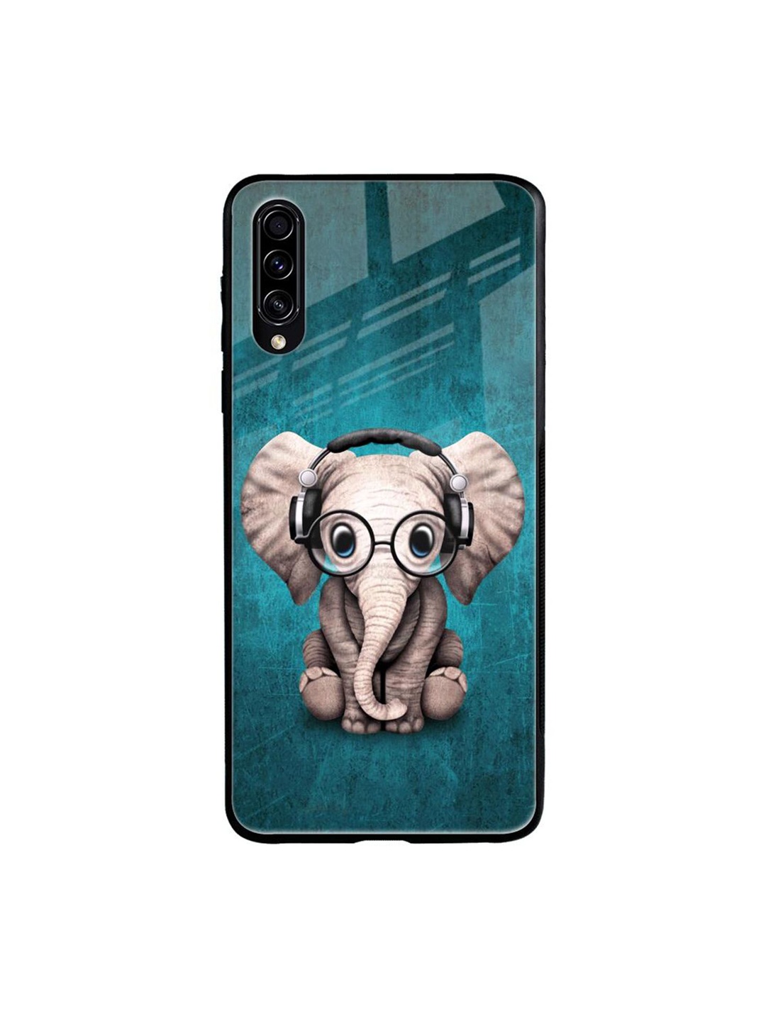 

QRIOH Quirky Printed Samsung Galaxy A70S Back Case Mobile Accessories, Blue