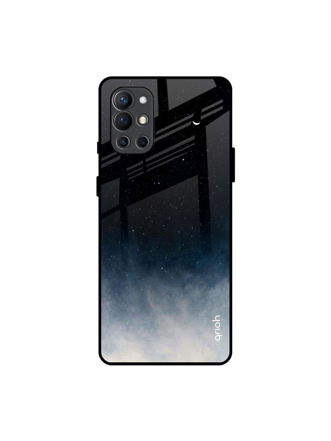 

QRIOH Quirky Printed OnePlus 9R Back Case Mobile Accessories, Black