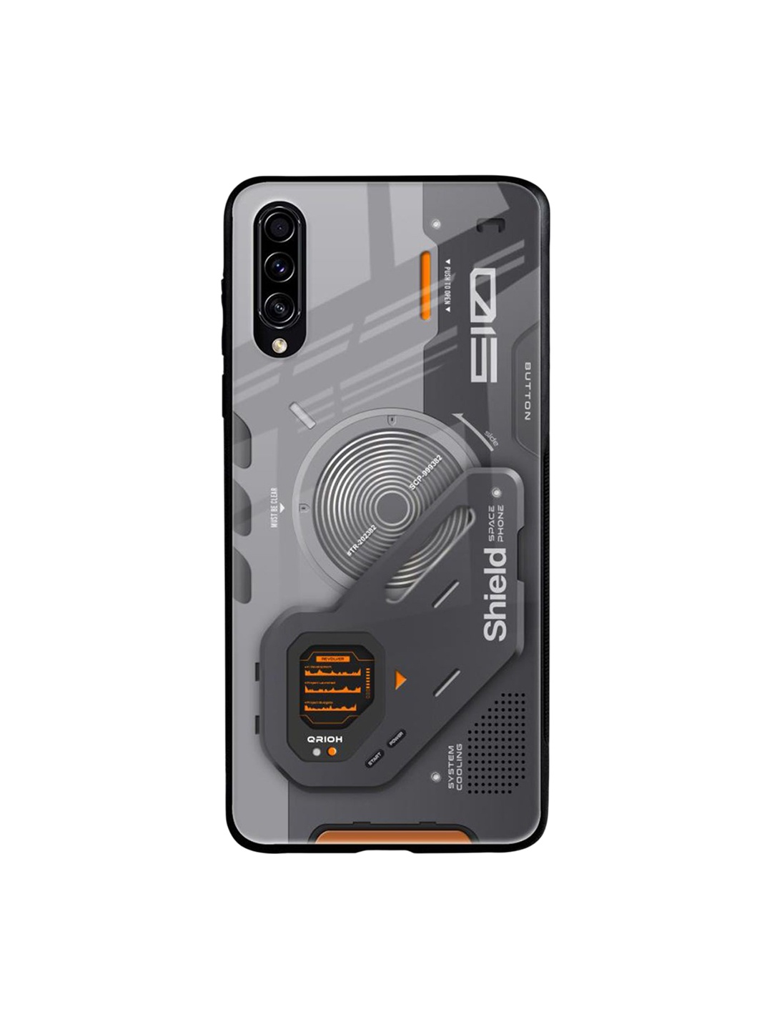 

QRIOH Typography Printed Samsung Galaxy A70S Back Case Mobile Accessories, Grey