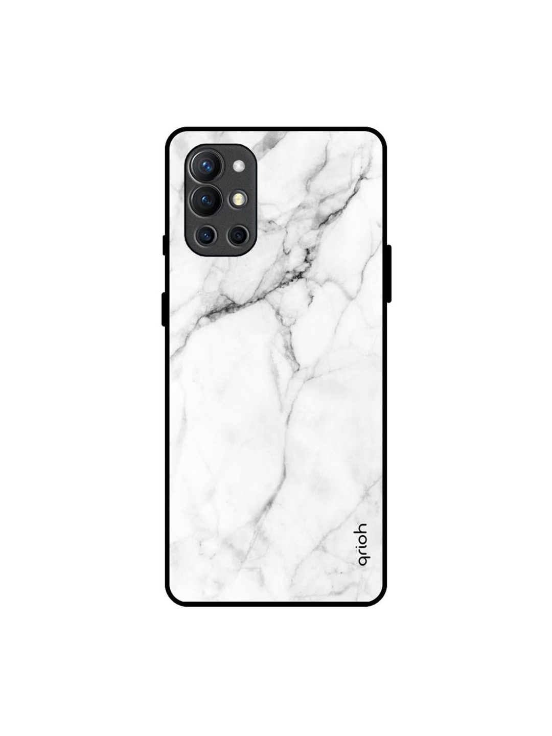 

QRIOH Quirky Printed OnePlus 9R Back Case Mobile Accessories, White